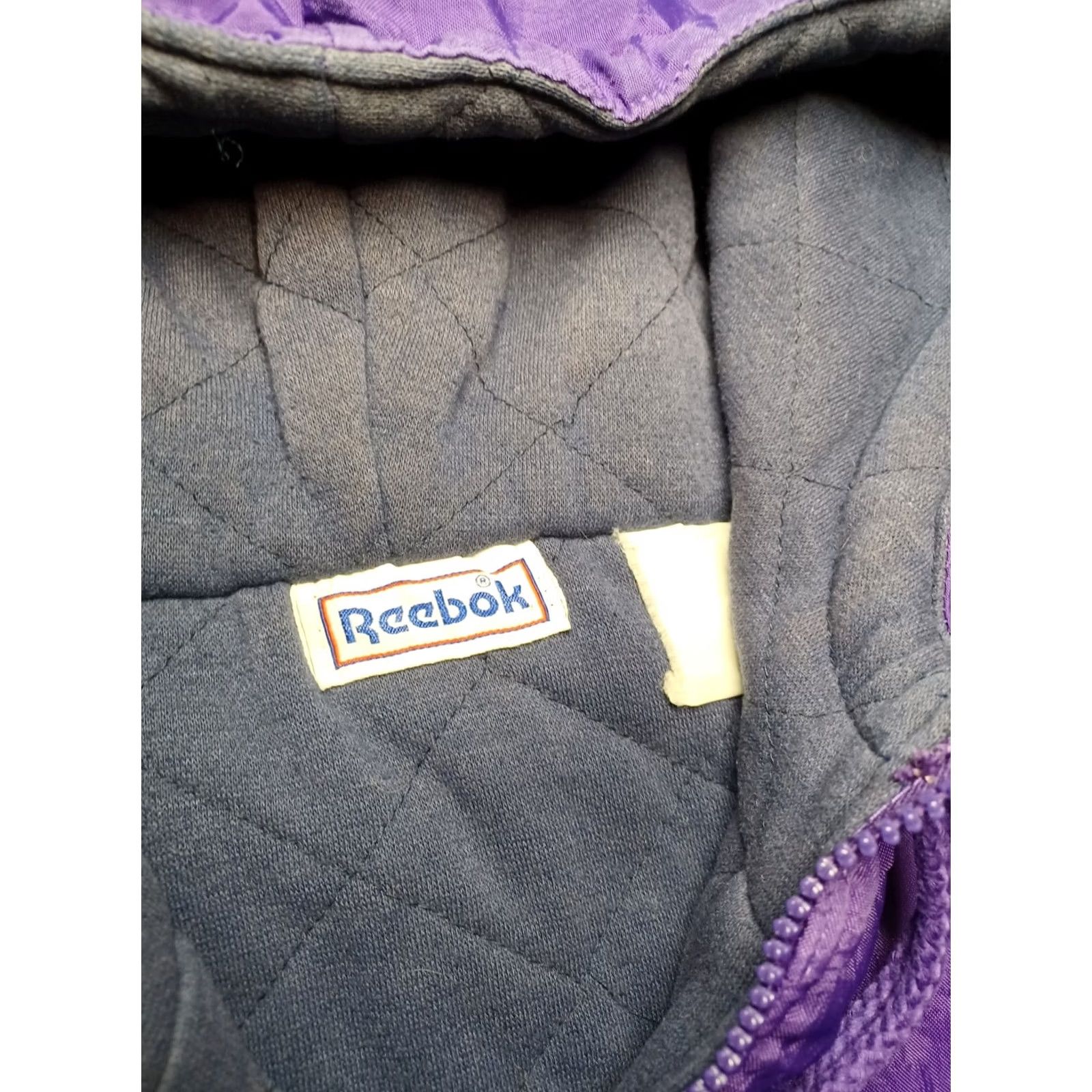 Reebok VINTAGE Reebok Coat Jacket 90s Puffer Full Zip 2XL Big Logo Purple Black Mens Size US XXL / EU 58 / 5 - 7 Thumbnail