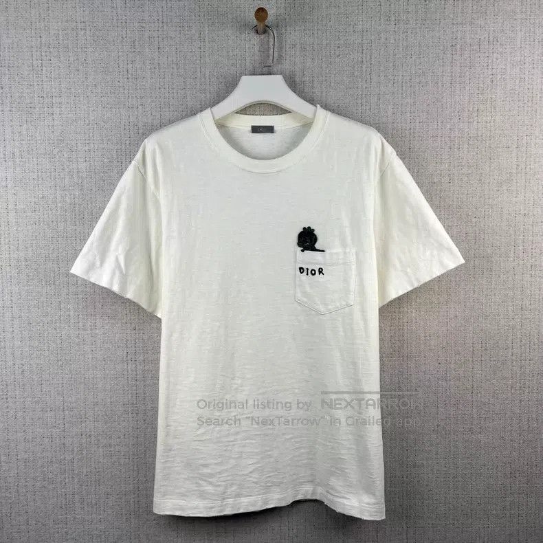 Dior Dior SS24 Letter Logo Cartoon Pattern Embroidery Round-nec Size US XXL / EU 58 / 5 - 1 Thumbnail