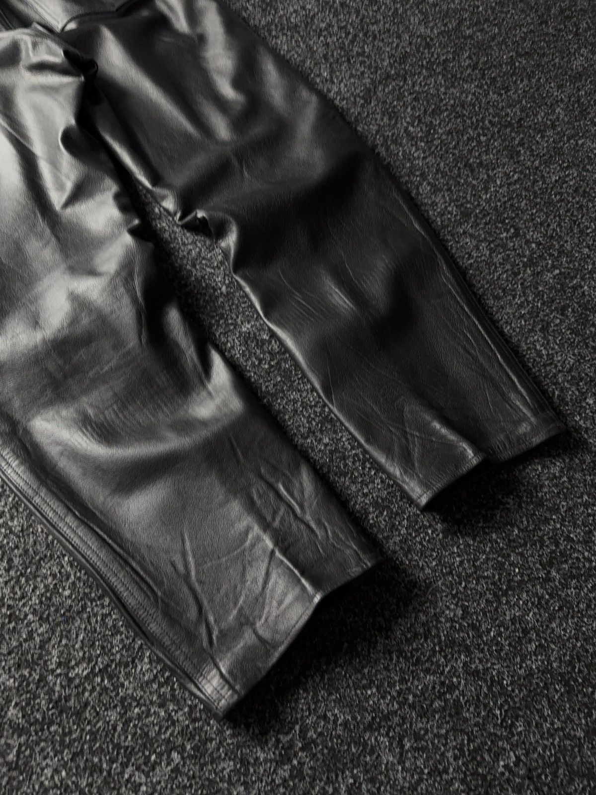 Leather Y2K Vintage Leather Pants Opium Style Alt Biker USA Rare Size US 37 - 13 Thumbnail