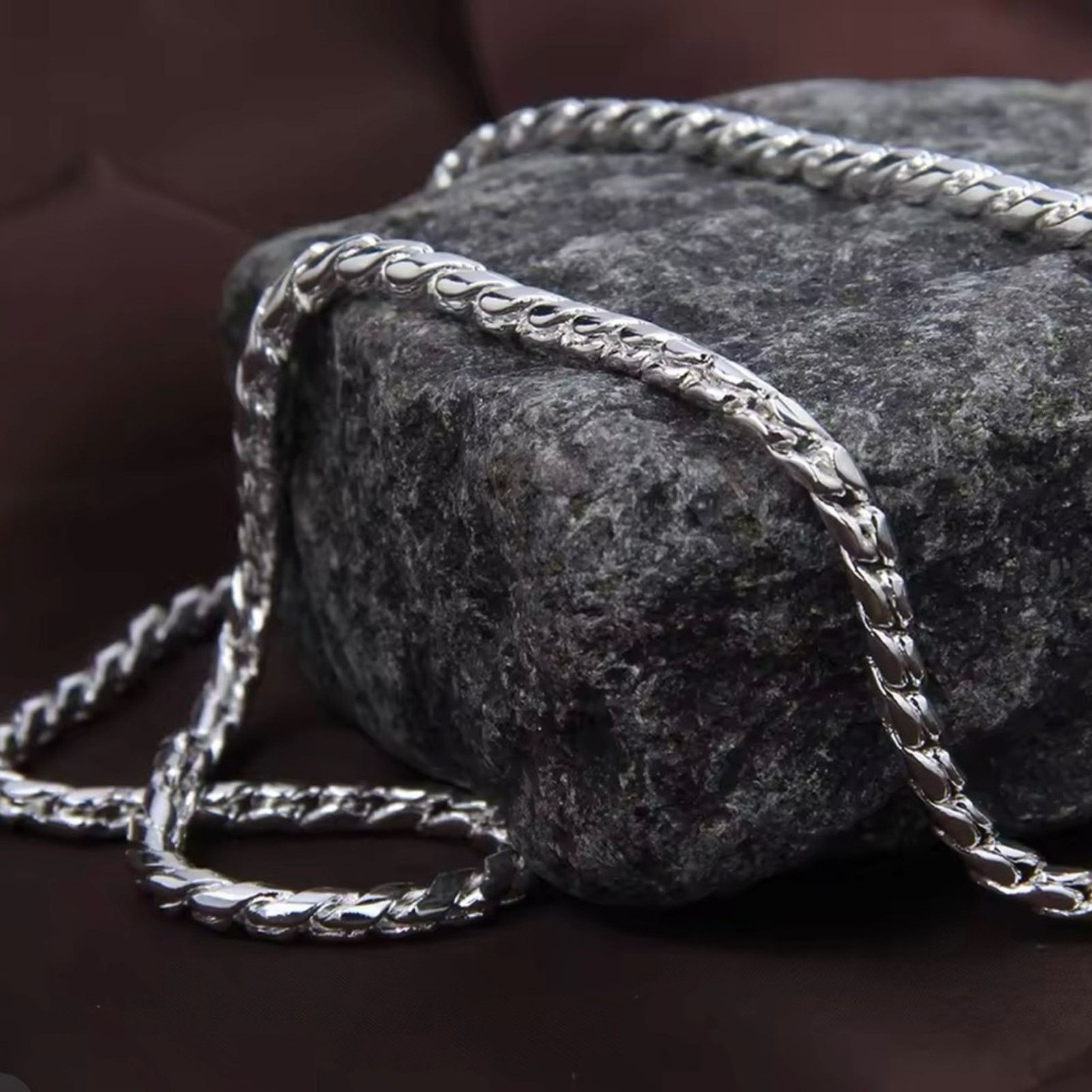Other Sterling Silver Plated 5mm Snake Chain Necklace Size ONE SIZE - 3 Thumbnail
