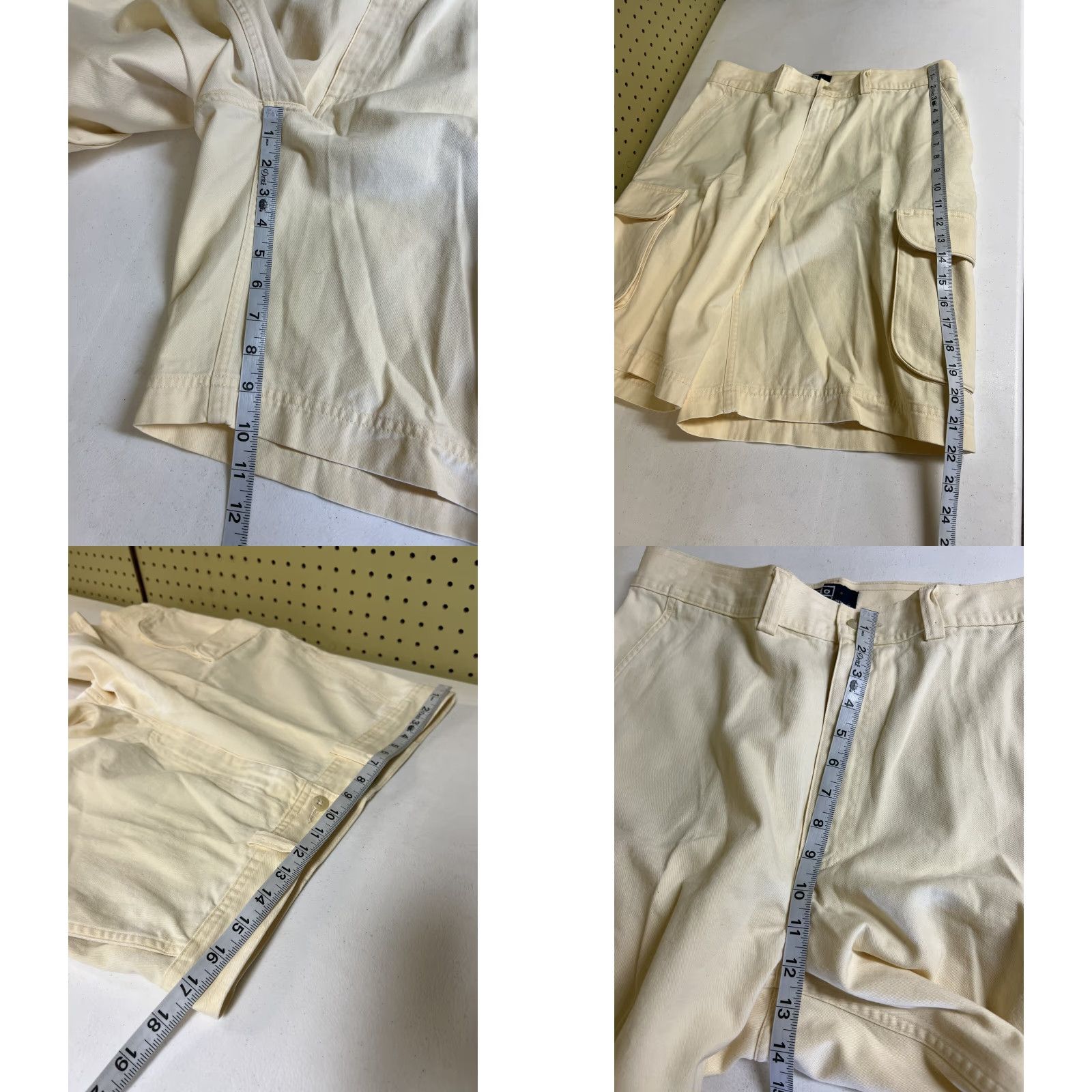 Polo Ralph Lauren VINTAGE Polo Ralph Lauren Cargo Shorts 34” Yellow Flat Front Casual Golf Men Size US S / EU 44-46 / 1 - 8 Thumbnail