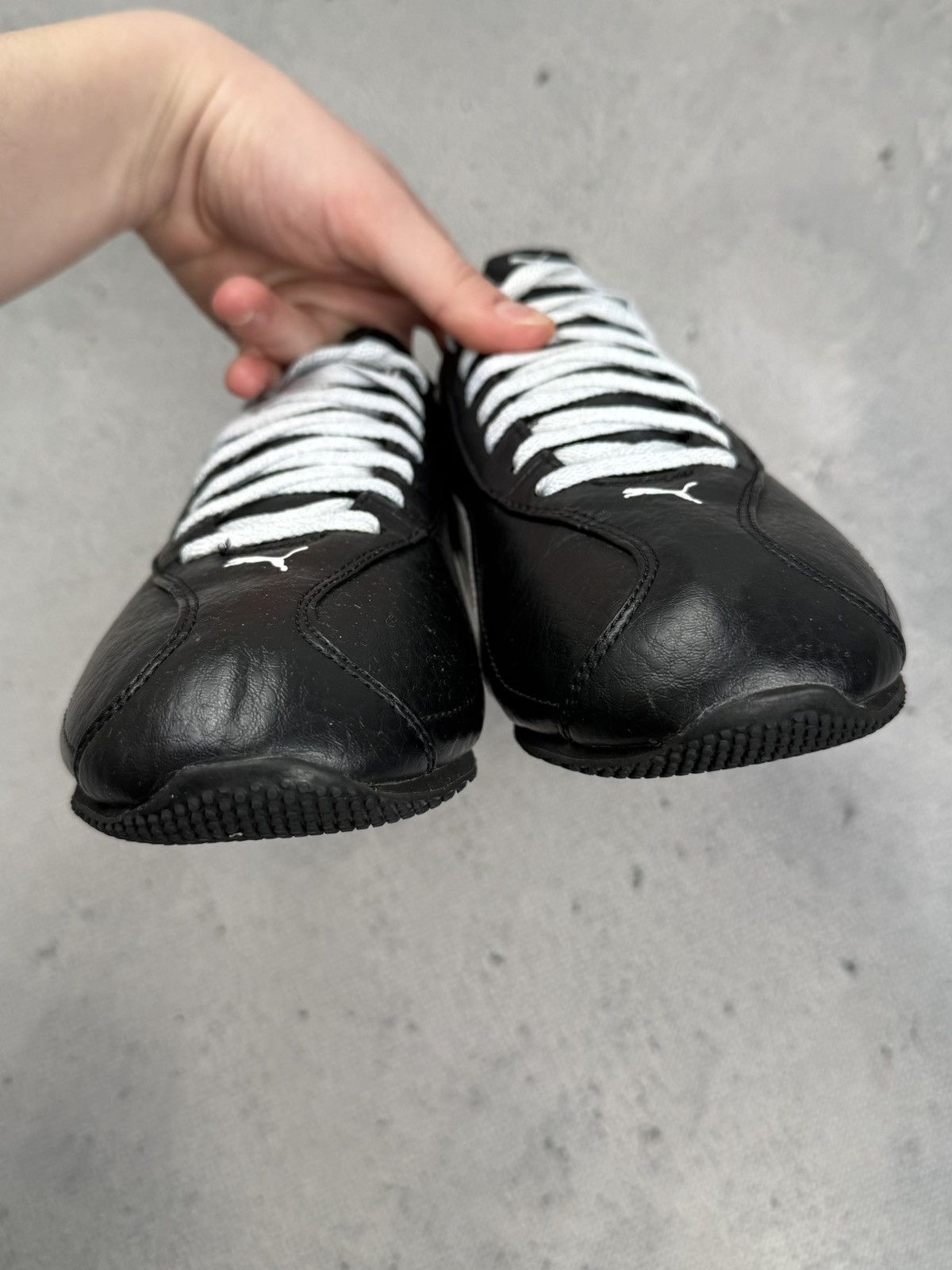 Puma Vintage Puma Esito TL JR Black White Leather Sneakers y2k Size US 6 / IT 36 - 4 Thumbnail