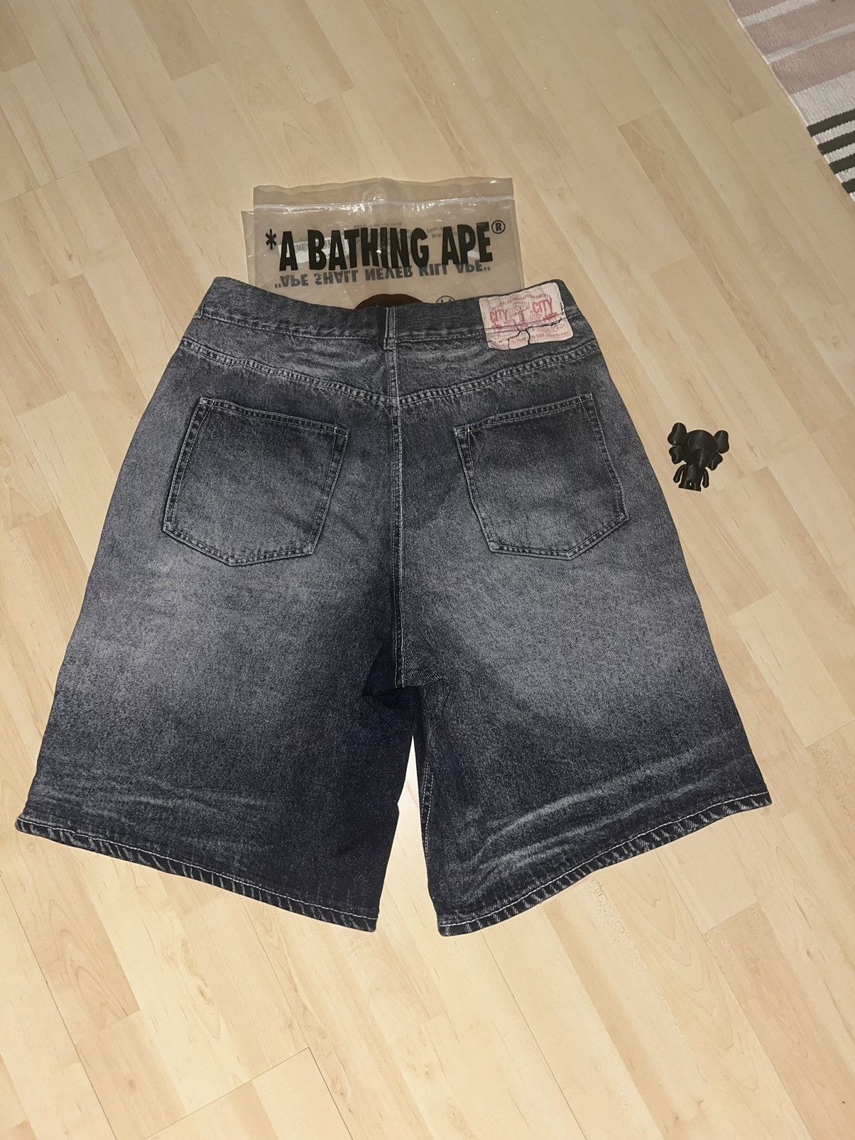 Bape Bape denim logo shorts Size US 36 / EU 52 - 6 Thumbnail