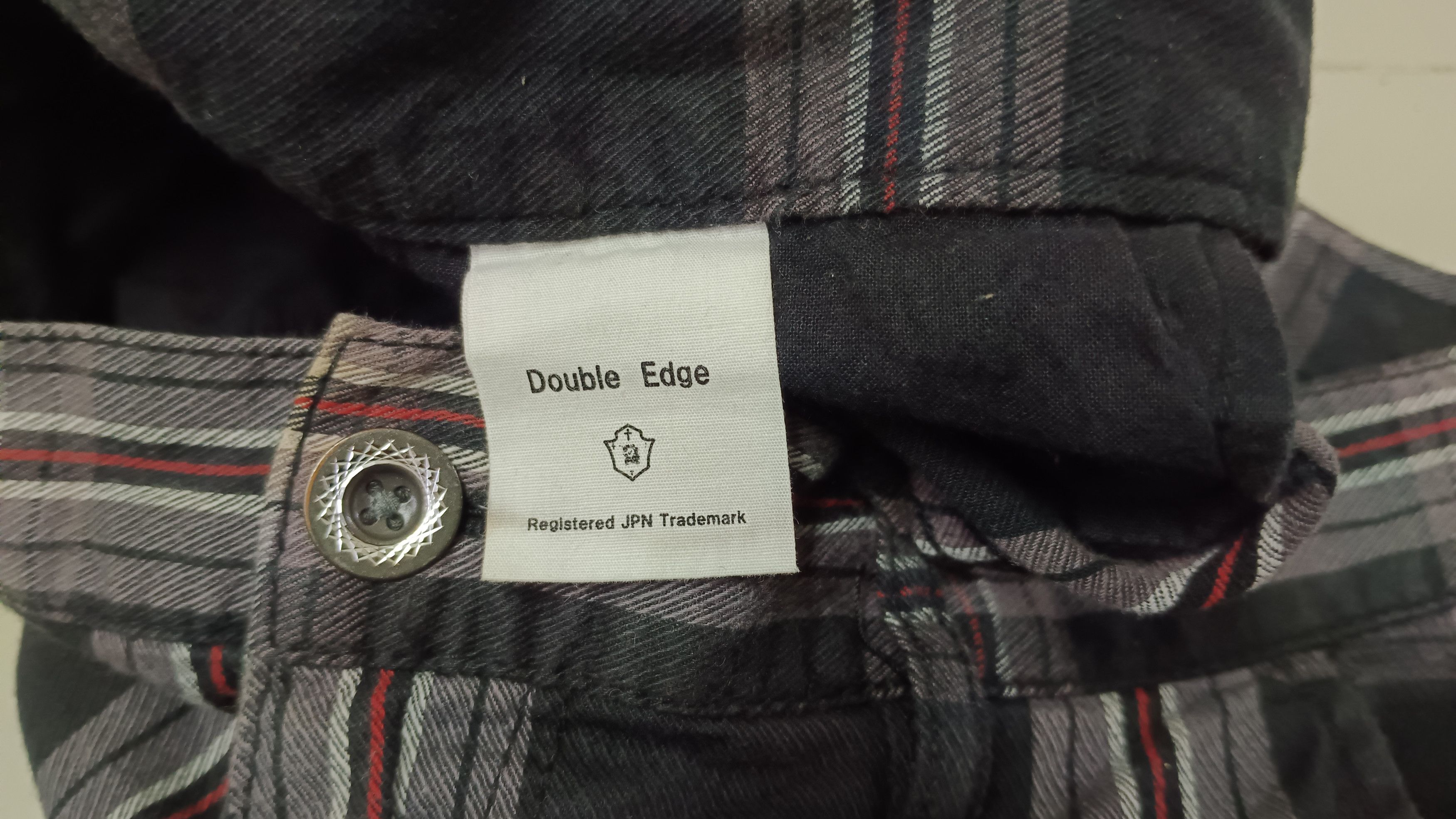 If Six Was Nine Japanese Brand Double Edge Plaid Bondage Pants Size US 33 - 8 Thumbnail