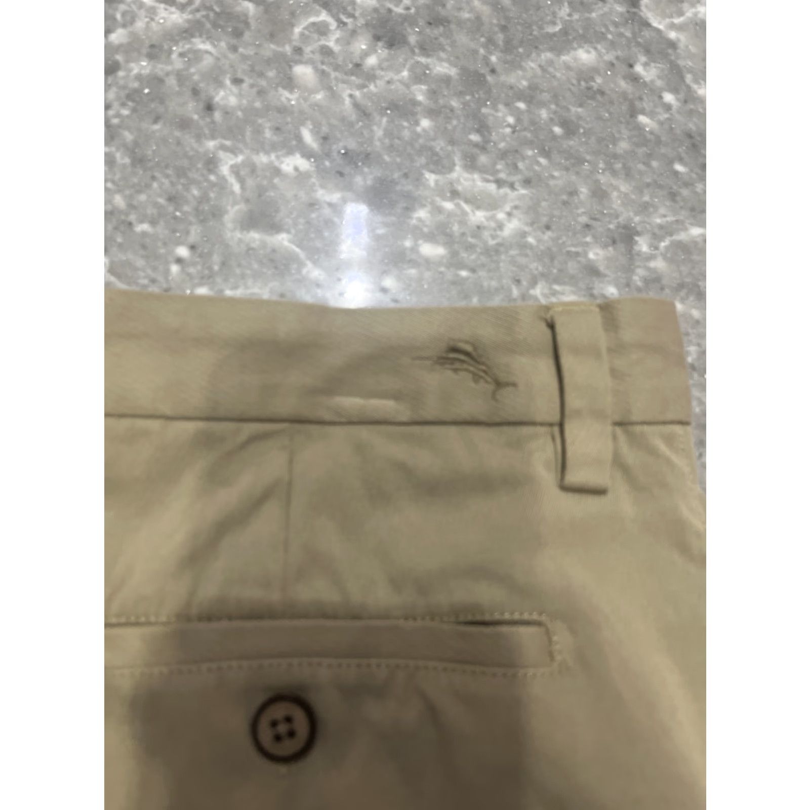 Tommy Bahama Tommy Bahama Pants Mens 34X32 Beige Khaki Silk Blend Chino Trouser Flat Front Flat Front Zip Pockets Straight Line Casual Workwear 34 32 Size US 34 / EU 50 - 8 Thumbnail