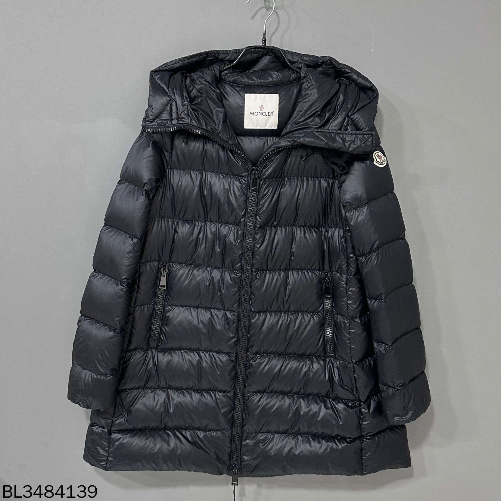 Moncler black armband down jacket women's 2