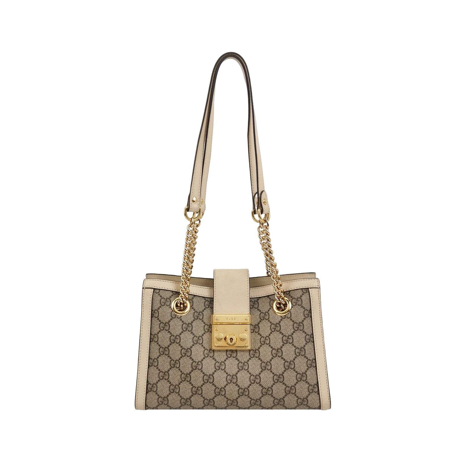 Gucci Gucci Padlock Monogram Coated Canvas Handle Bag Size ONE SIZE - 1 Thumbnail