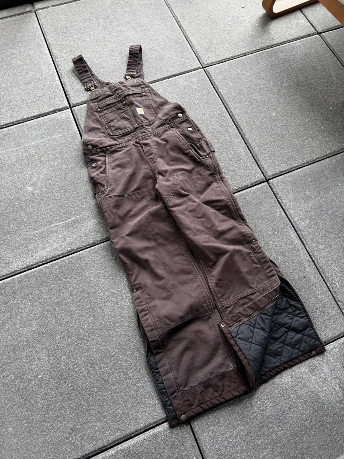 Carhartt CRAZY CARHARTT BRN INSULATED OVERALLS Size US 34 / EU 50 - 1 Thumbnail