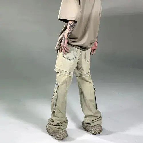 Other Retro Buttons Detachable Wide Cargo Jeans Size US 32 / EU 48 - 2 Thumbnail