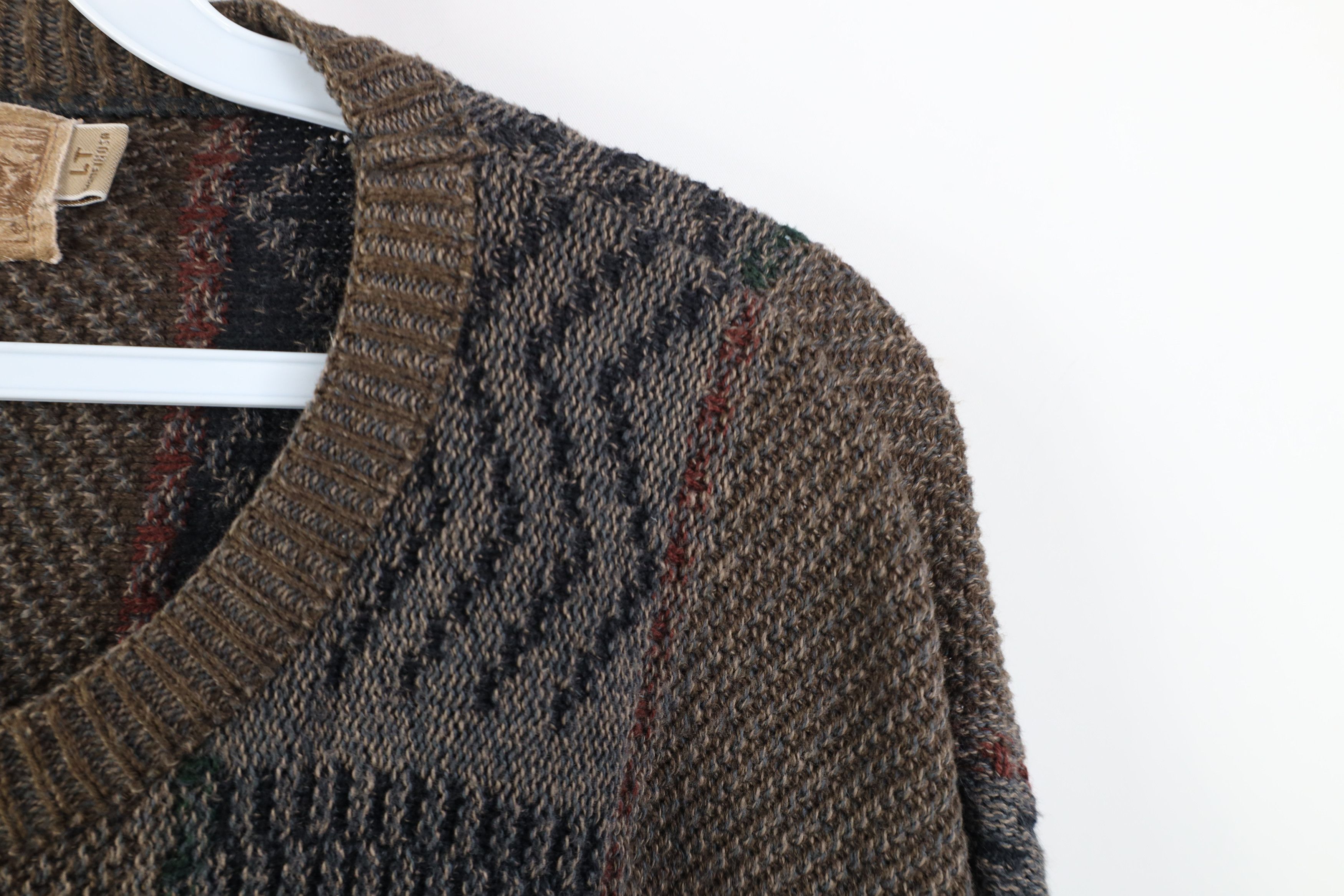 Vintage Vintage 90s Streetwear Golf All Over Print Knit Sweater USA Size US L / EU 52-54 / 3 - 7 Thumbnail