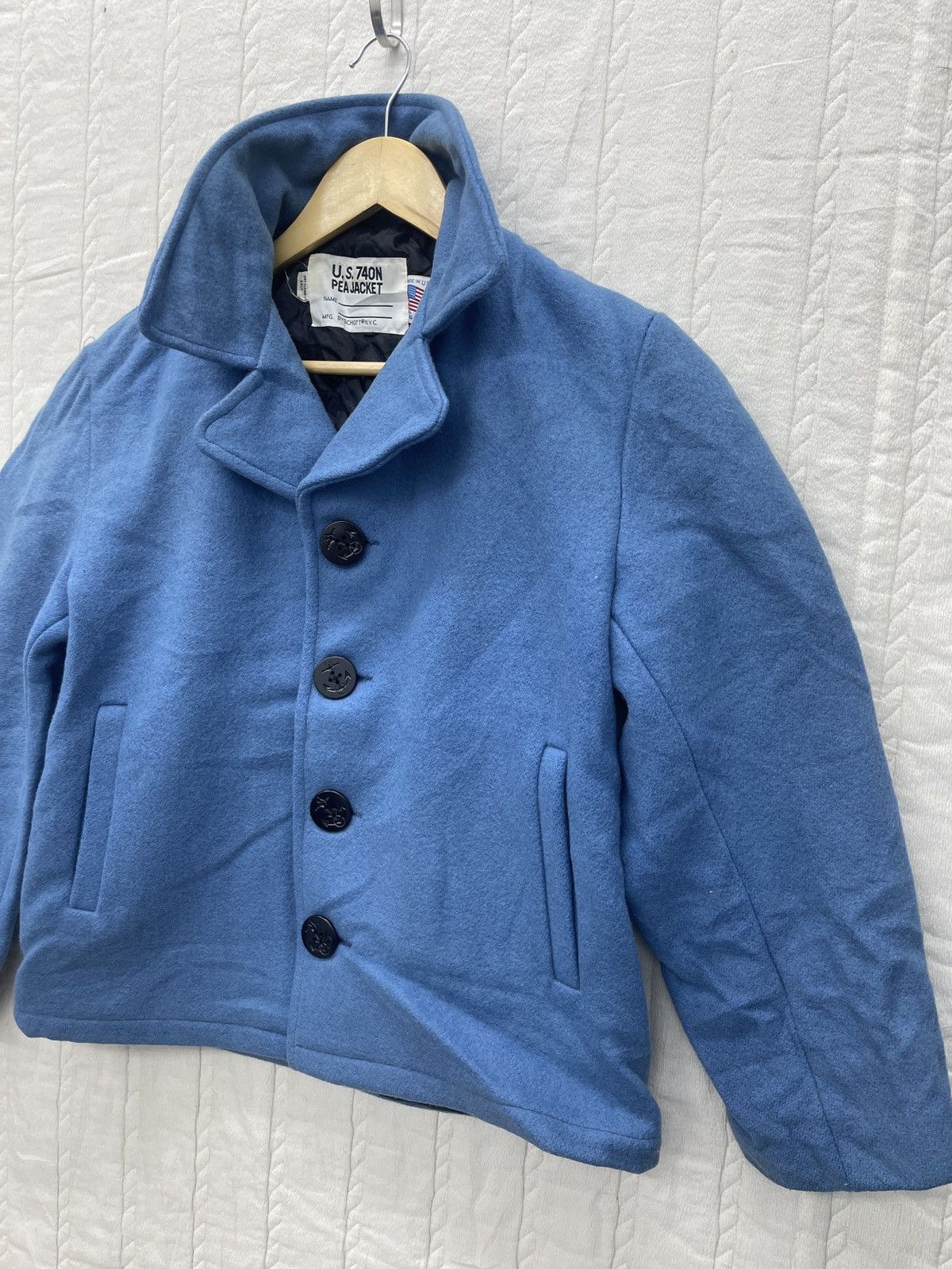Schott × Vintage STEALS💥WOOL U.S PEA JACKET SCHOTT Size XXL / US 16-18 / IT 52-54 - 3 Thumbnail
