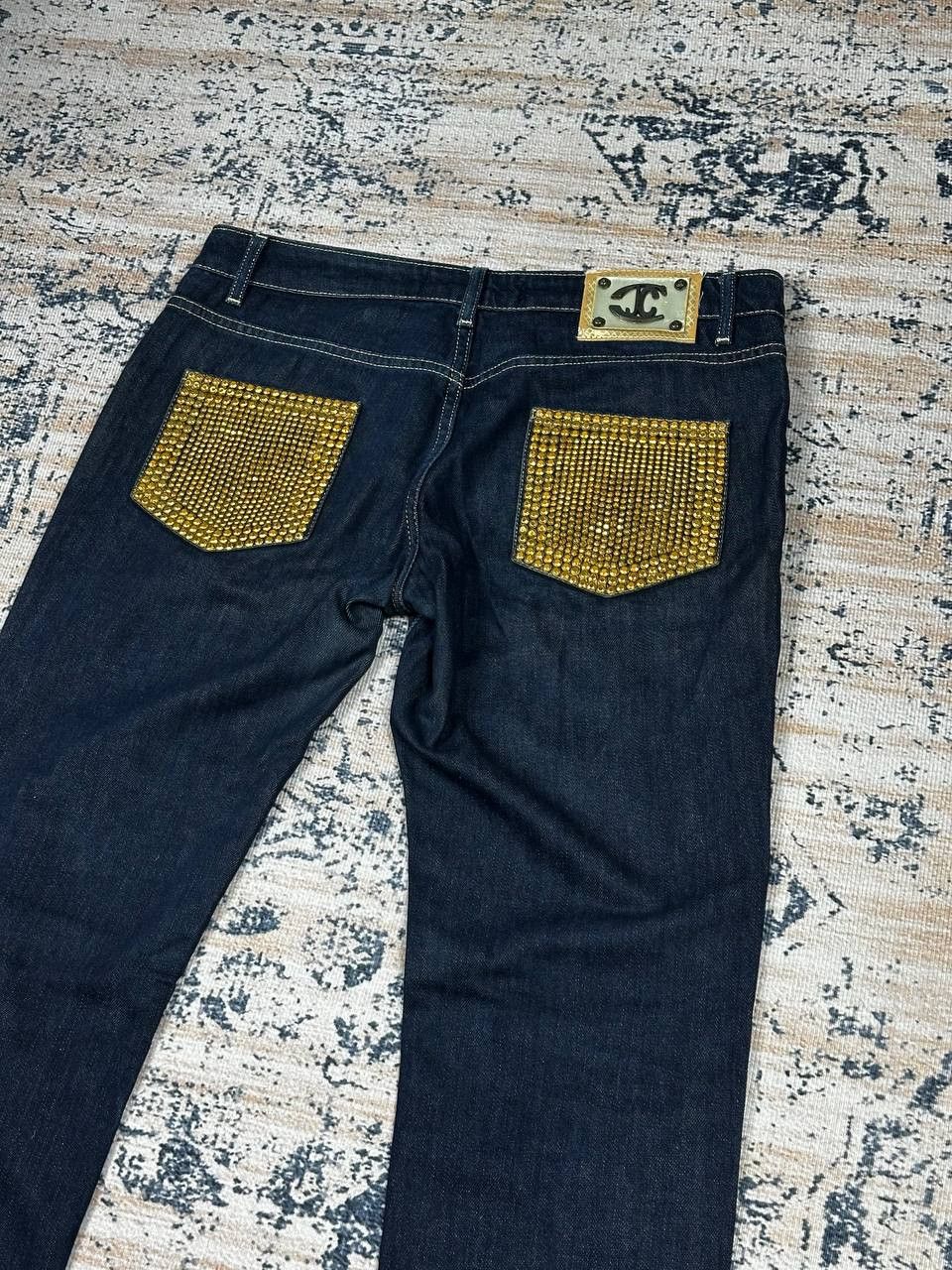 Just Cavalli Vintage Slim Just Cavalli Jeans Rhinestone Y2K Size 29" - 1 Thumbnail