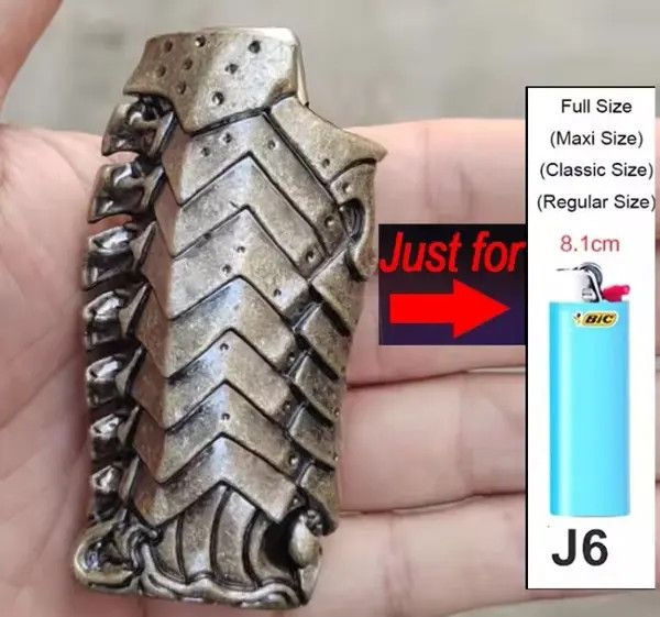 Jewelry Armor Thickened Metal Lighter Case Holder Size ONE SIZE - 6 Thumbnail