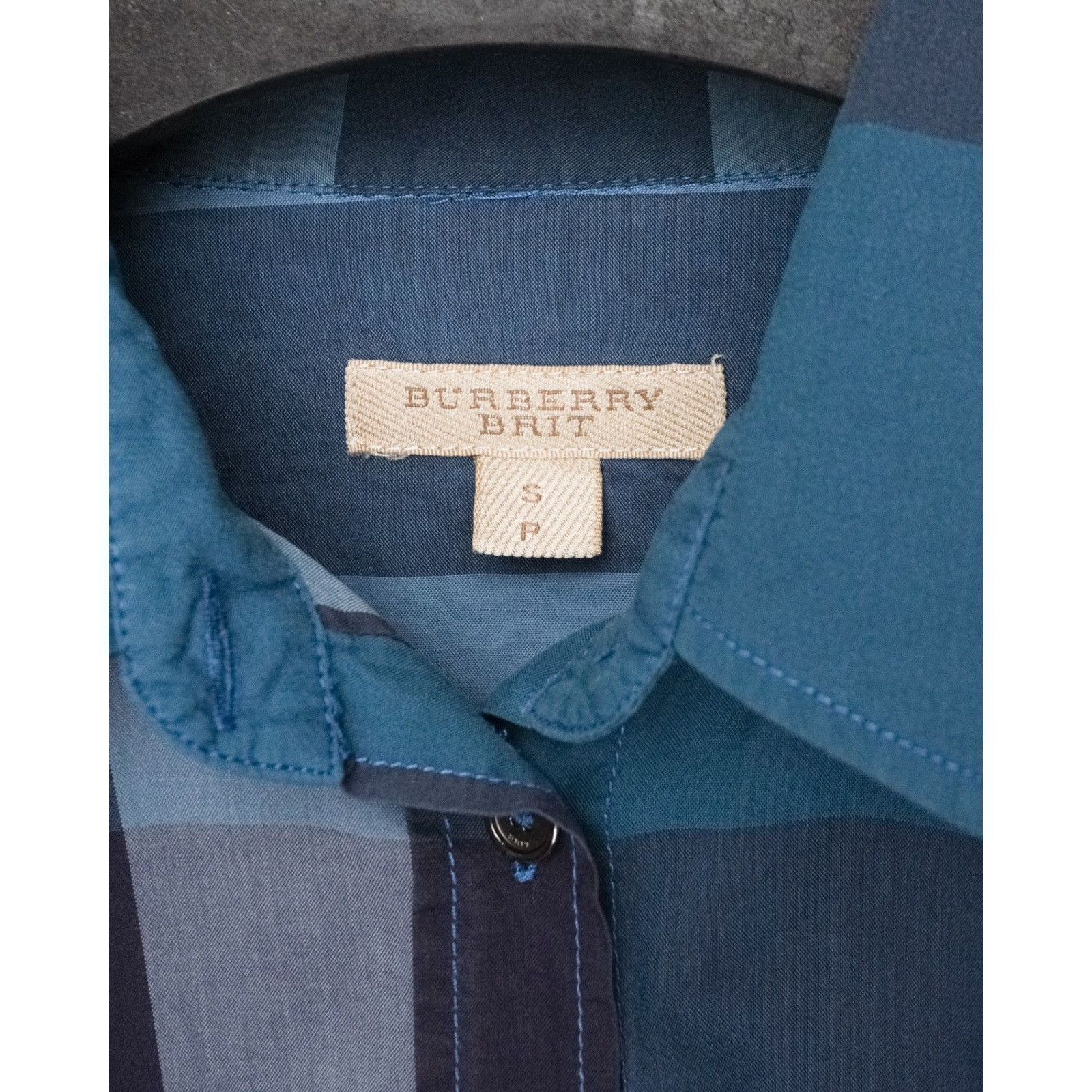 Burberry Burberry brit blue nova check long sleeve shirt Size US S / EU 44-46 / 1 - 7 Thumbnail