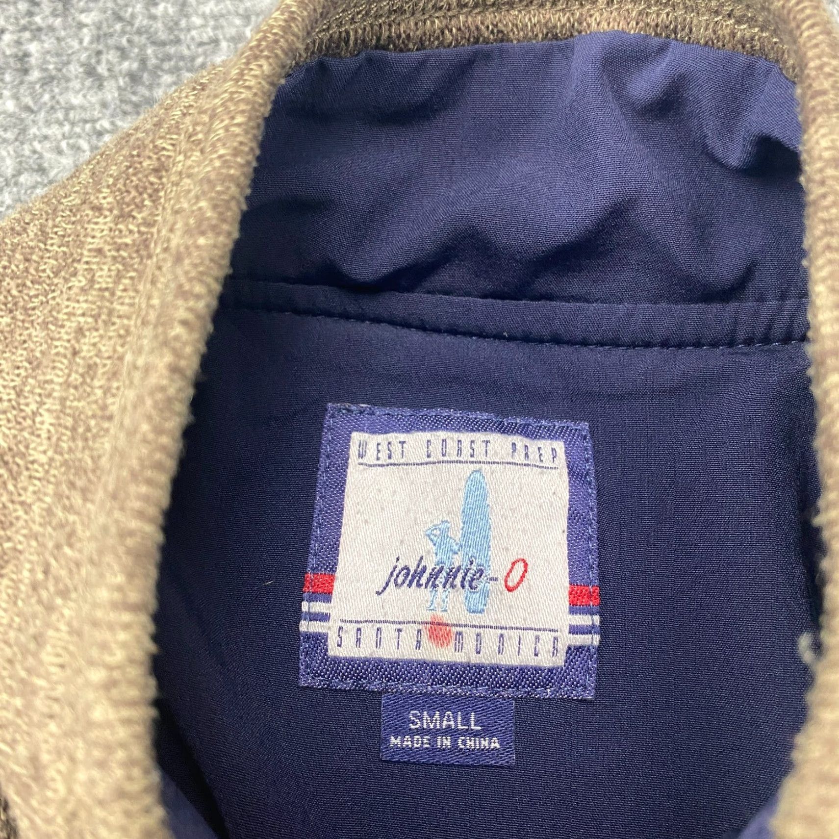 johnnie-O johnnie-O Wes Vest Mens Small S Brown Full Zip Fleece Pockets Lined Golf Size US S / EU 44-46 / 1 - 7 Thumbnail