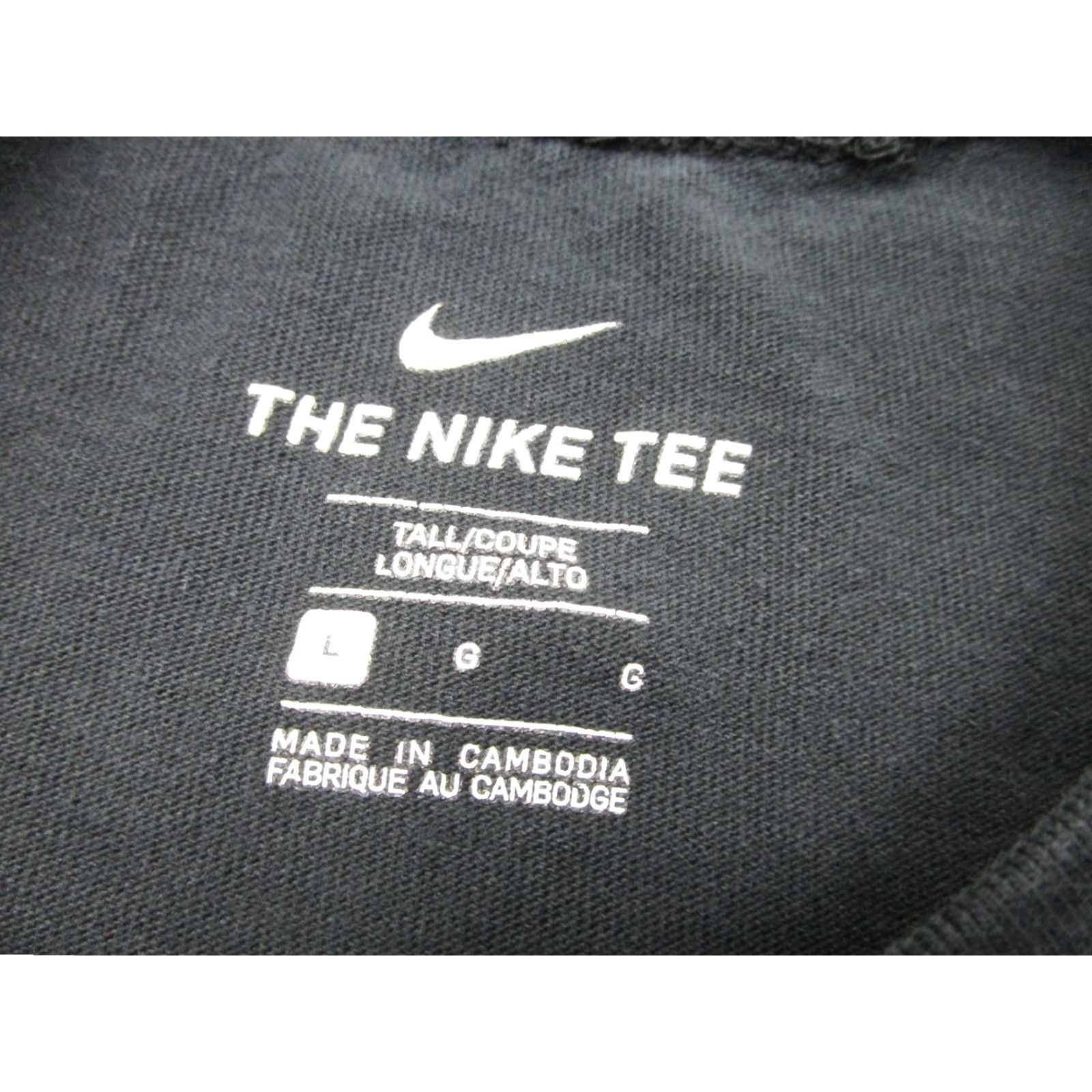 Nike VINTAGE Nike T-Shirt Mens Large Black Embroidered Logo Grunge Punk Goth Skater Streetwear Size US L / EU 52-54 / 3 - 6 Thumbnail