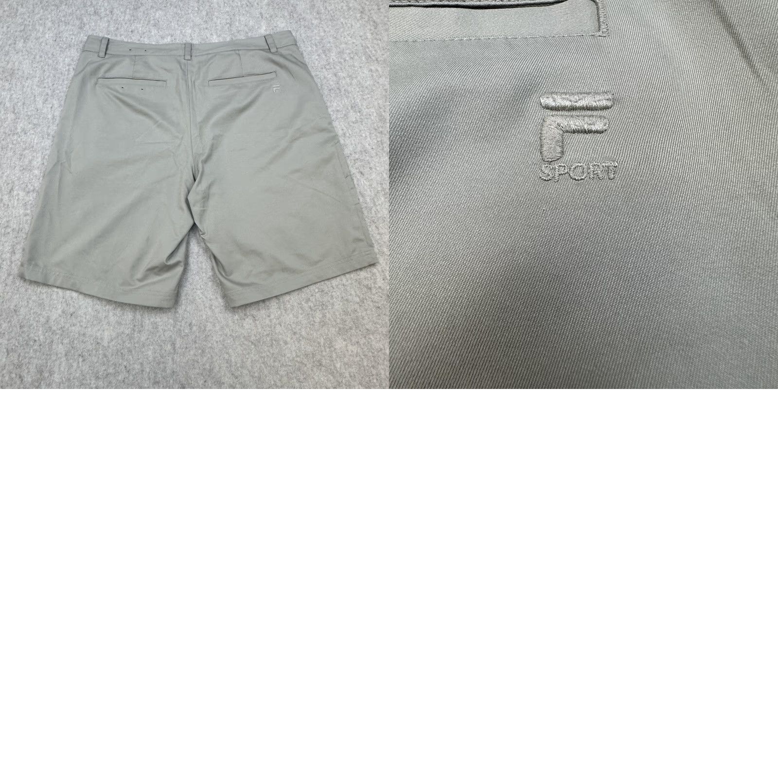 Fila FILA Mens Golf Shorts 36 Gray Flat Front Stretch Performance Chino Casual Style Athletic Inseam 10in Pockets Regular Waist 36 Gray FILA Sport Size US 36 / EU 52 - 8 Thumbnail