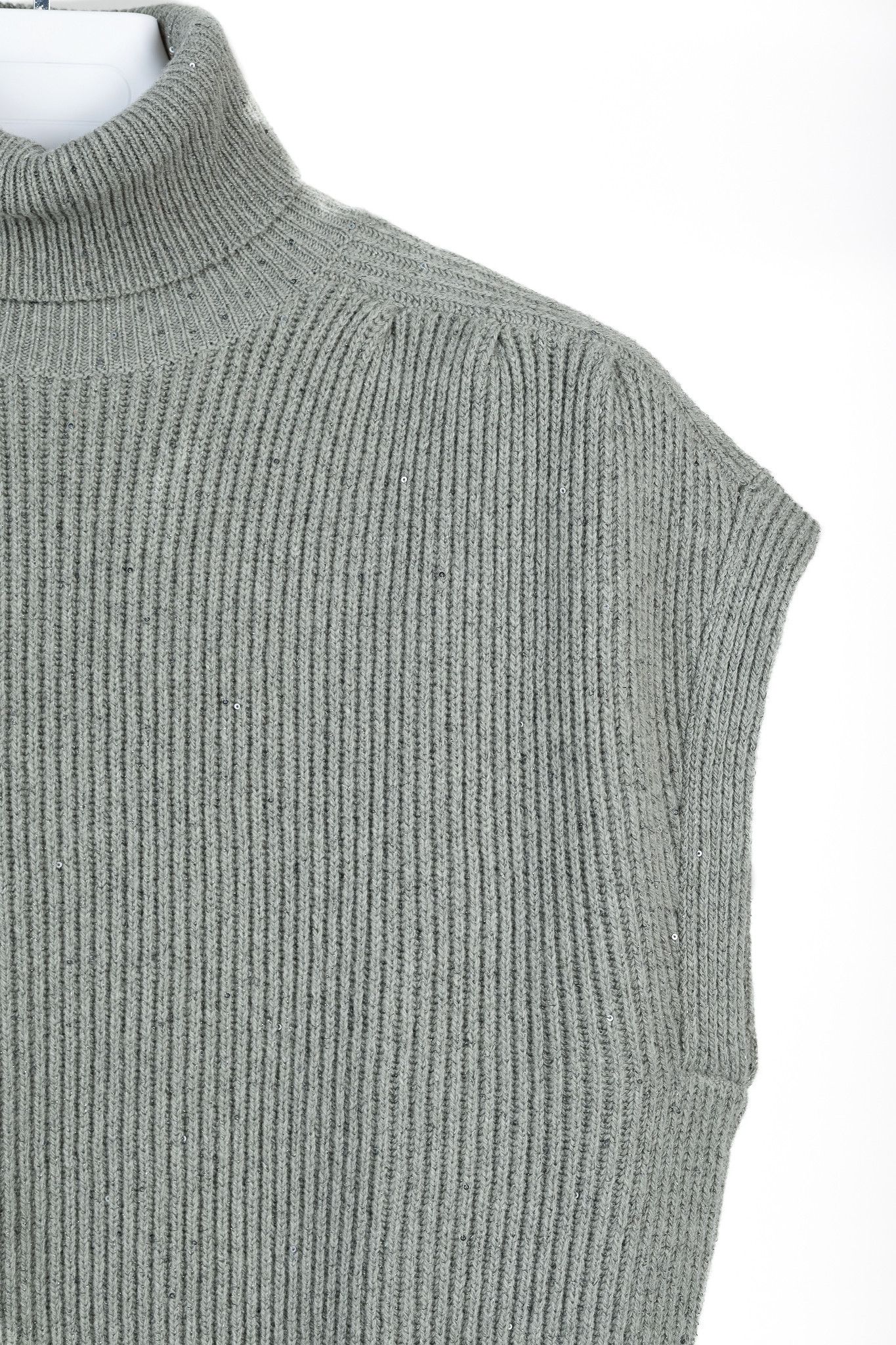 Brunello Cucinelli Brunello Cucinelli Cashmere-Blend Sequin Turtleneck Sweater Size M / US 6-8 / IT 42-44 - 5 Thumbnail