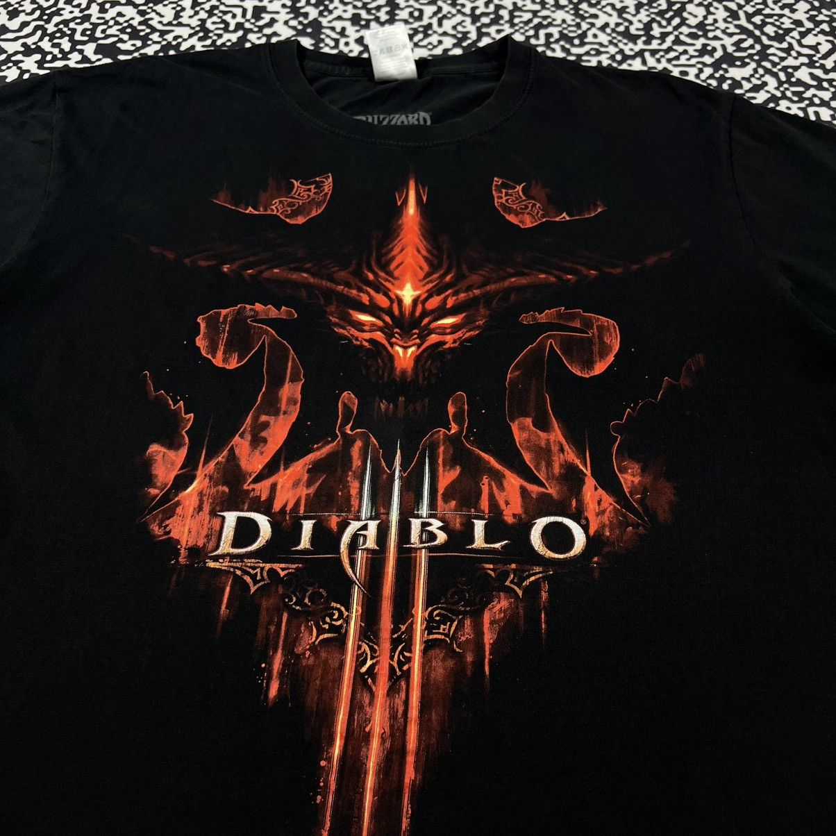 Vintage Vintage Y2K Blizzard Diablo 3 Game T-shirt Skull Devil Face Size US XL / EU 56 / 4 - 6 Thumbnail