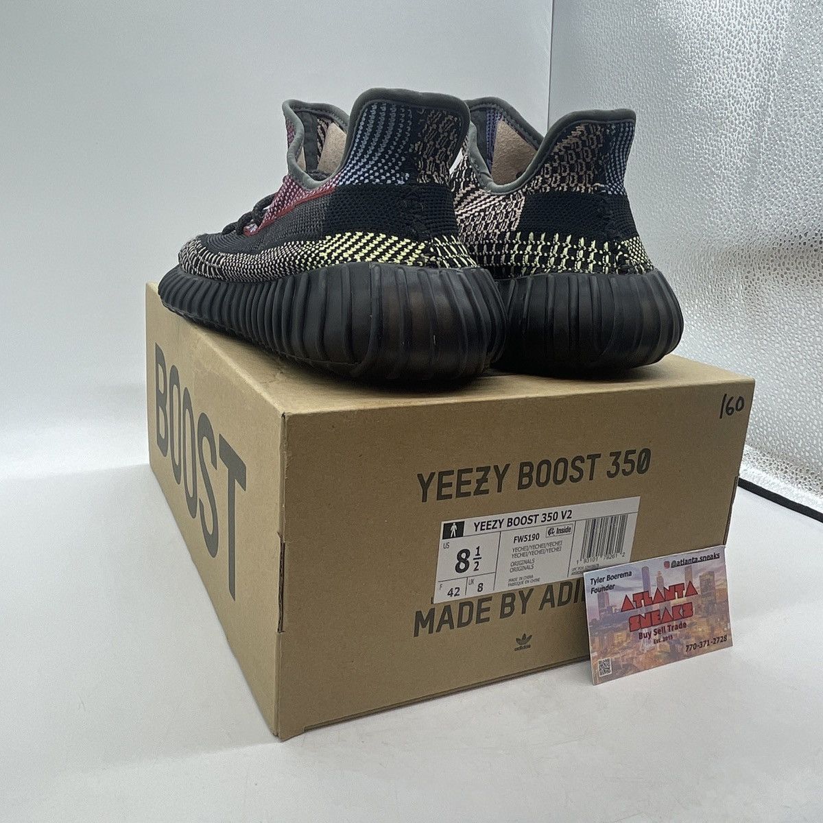 Adidas Yeezy boost 350 yecheil non reflective Size US 8.5 / EU 41-42 - 4 Thumbnail