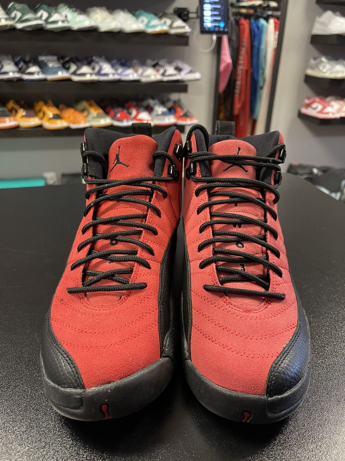 Jordan Brand Size 7y - Nike Air Jordan 12 Retro GS 'Reverse Flu Game Size US 7 / EU 40 - 2 Thumbnail
