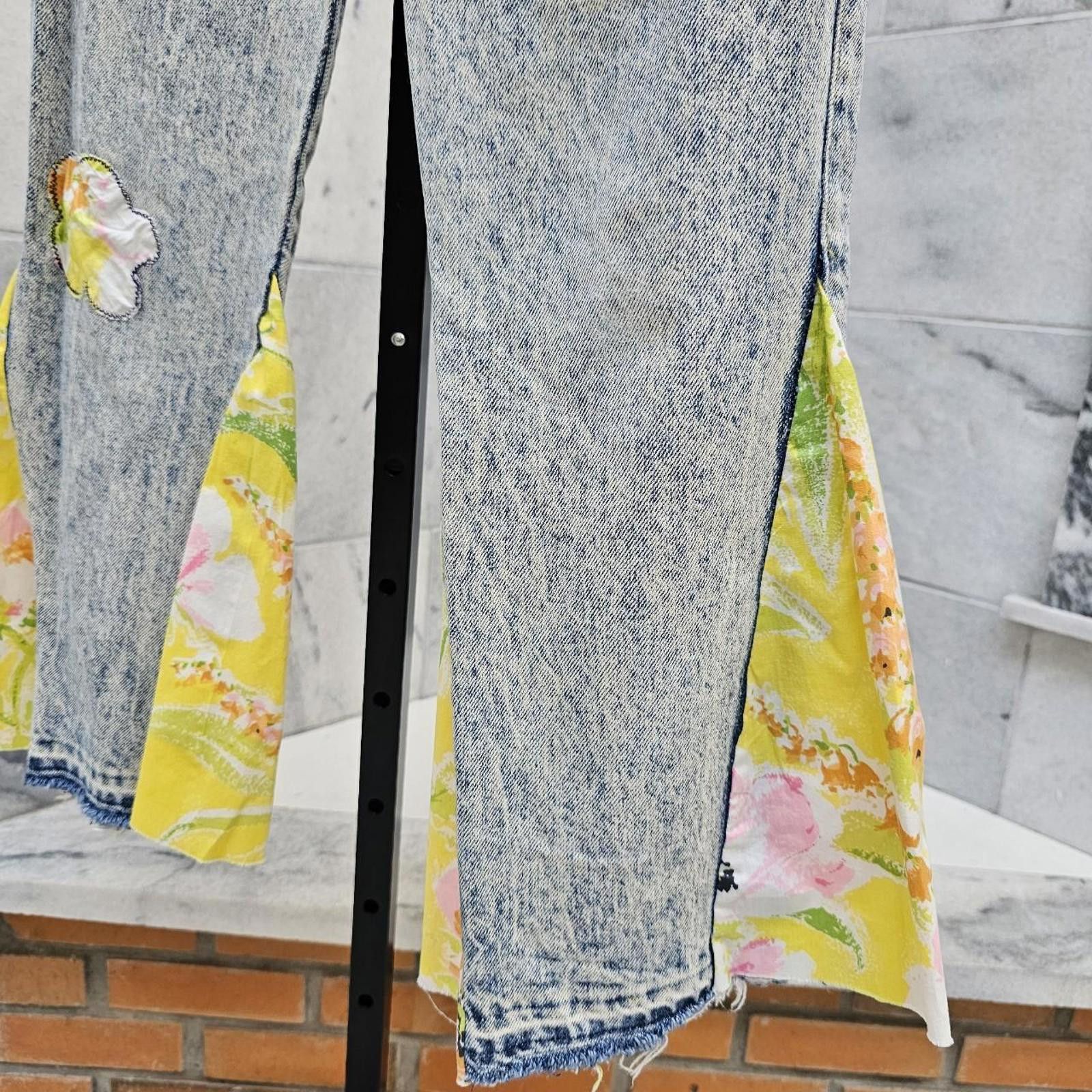 Other Kid's Yellow and Blue Vintage Jeans Size US 26 / EU 42 - 4 Thumbnail
