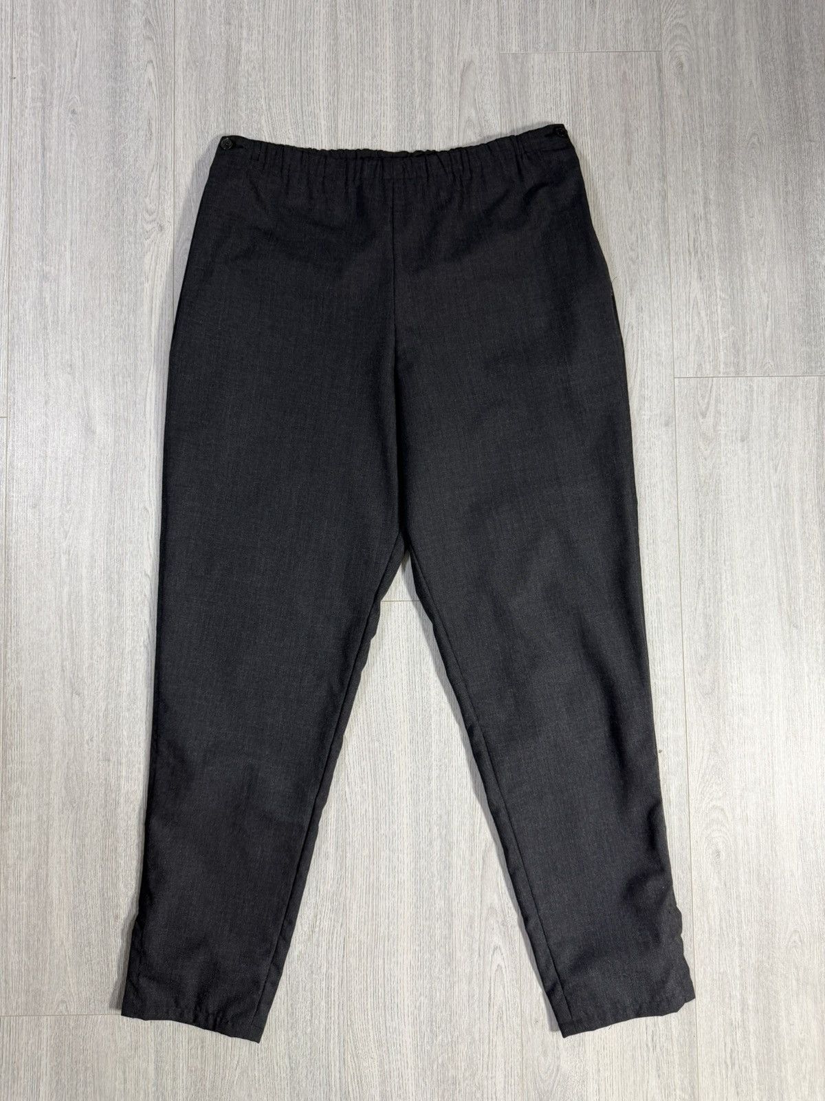 Yohji Yamamoto Yohji Yamamoto Black Wool Pants Made in France Size S Size US 33 - 1 Thumbnail