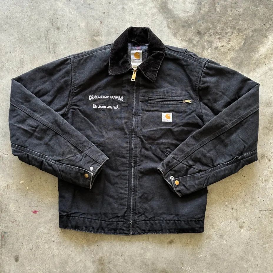 Carhartt Vintage Carhartt J01 BLK Black Detroit Blanket Lined Jacket Size US S / EU 44-46 / 1 - 1 Thumbnail