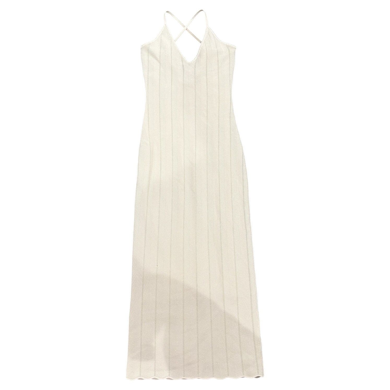 Ronny Kobo Ronny Kobo X RTR Crochet Knit Dress in White, Size M Size M / US 6-8 / IT 42-44 - 4 Thumbnail
