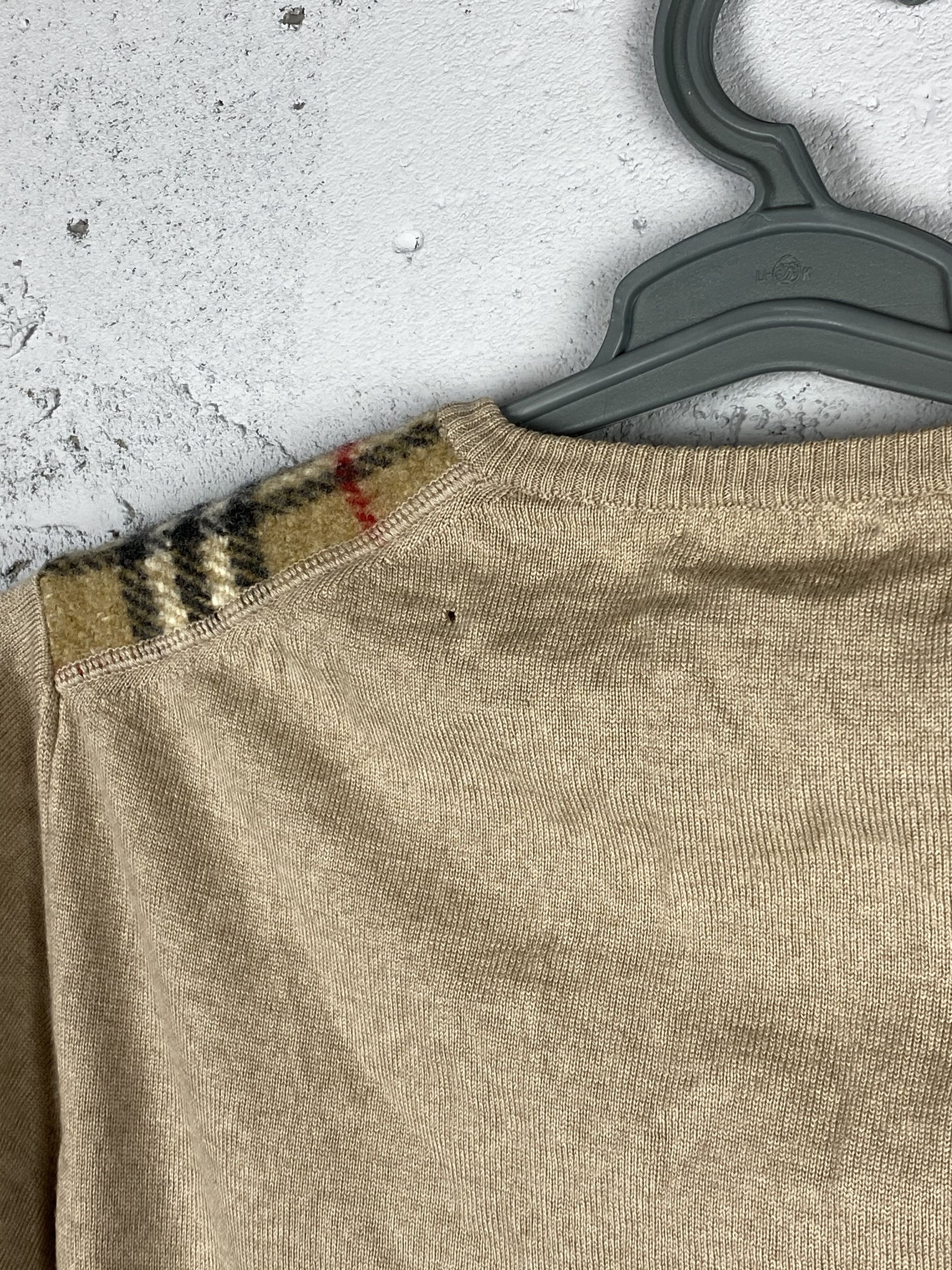 Burberry Burberry Wool Sweater V Neck Made in Italy Nova Check Size US L / EU 52-54 / 3 - 11 Thumbnail