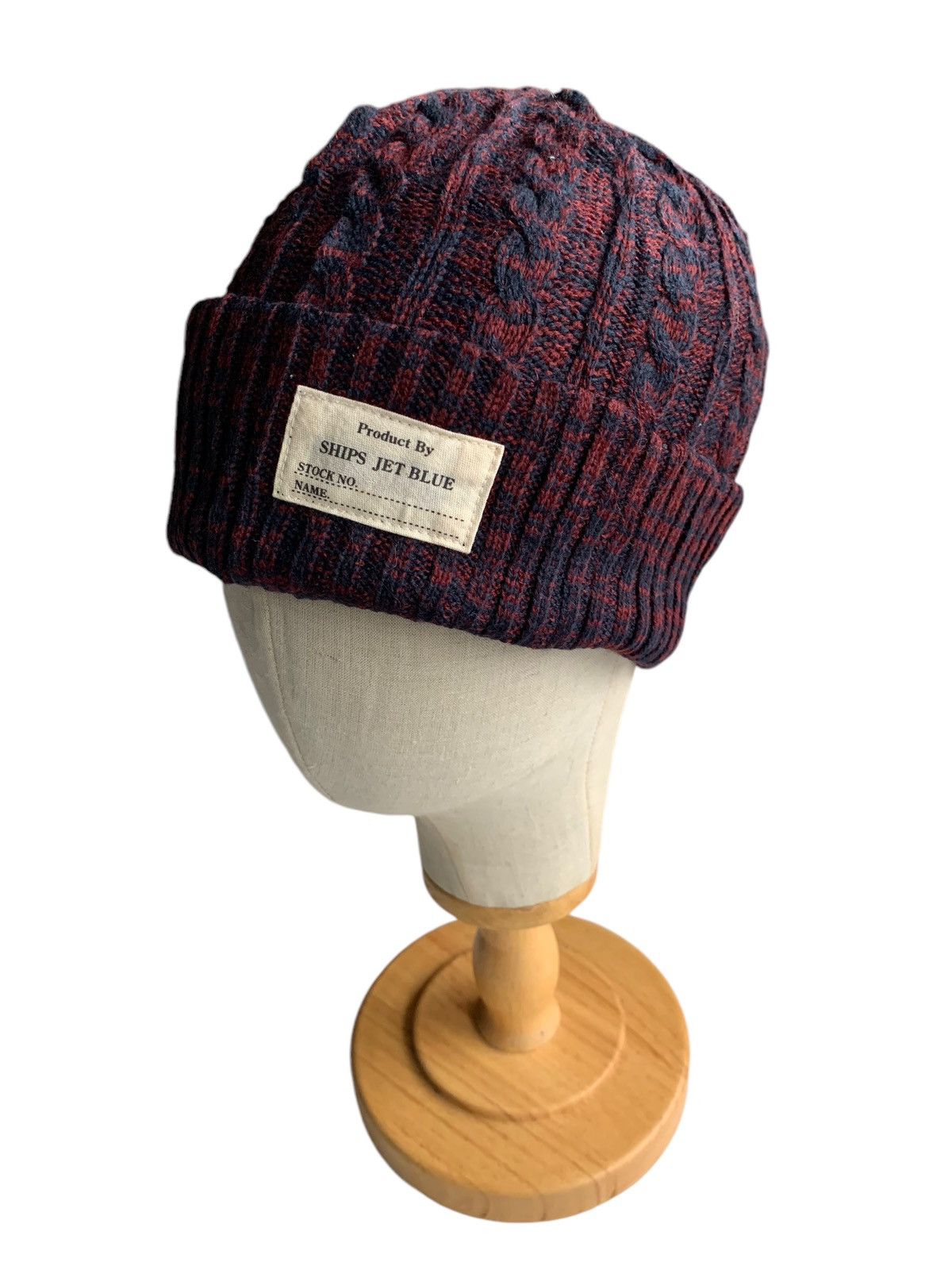 Japanese Brand × SHIPS Knitted Crochet Ships Jet Blue Winter Sessions Beanie Hats Size ONE SIZE - 1 Thumbnail