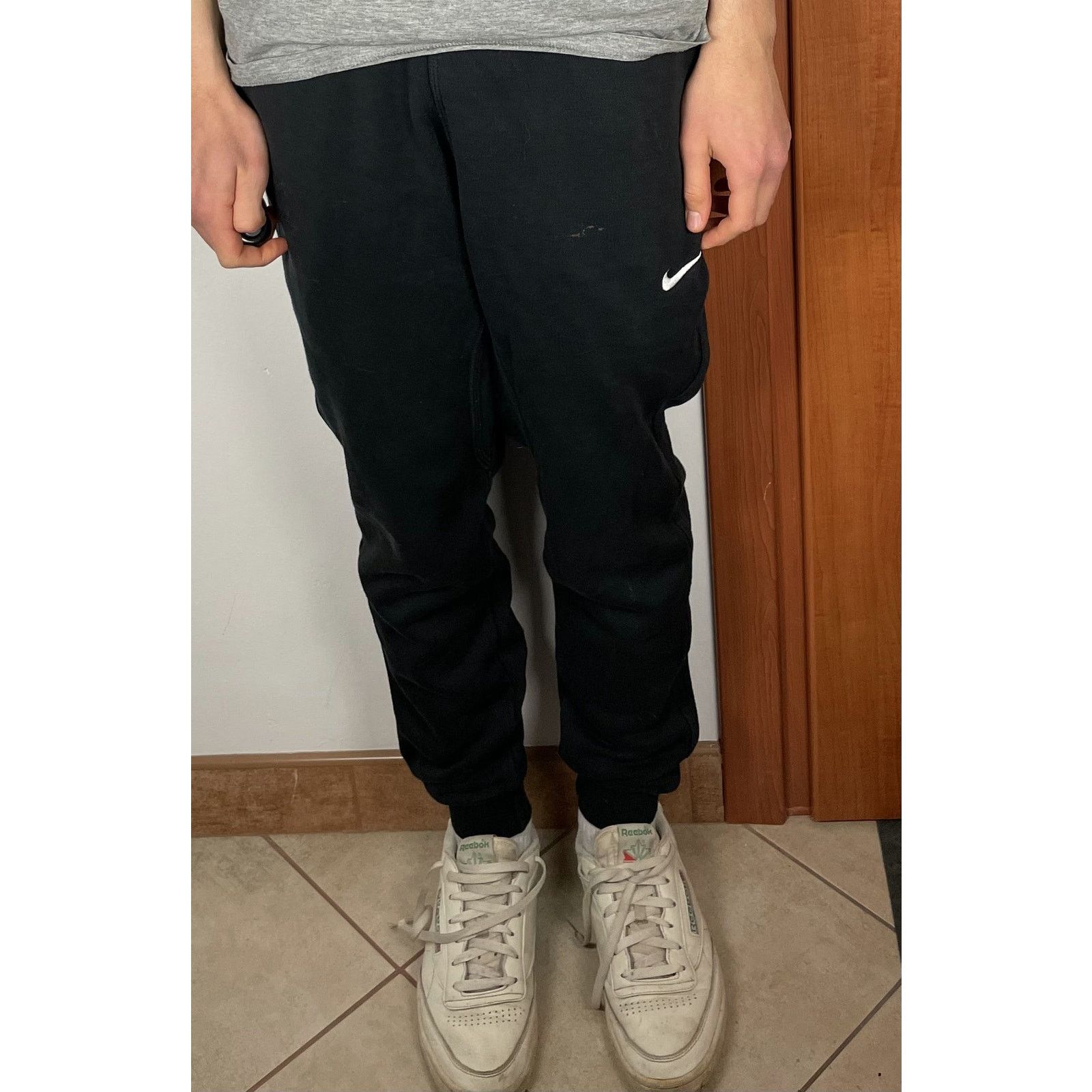 Nike Nike Men's Black Cotton Blend Drawstring Sweatpants Medium Size US 30 / EU 46 - 2 Thumbnail