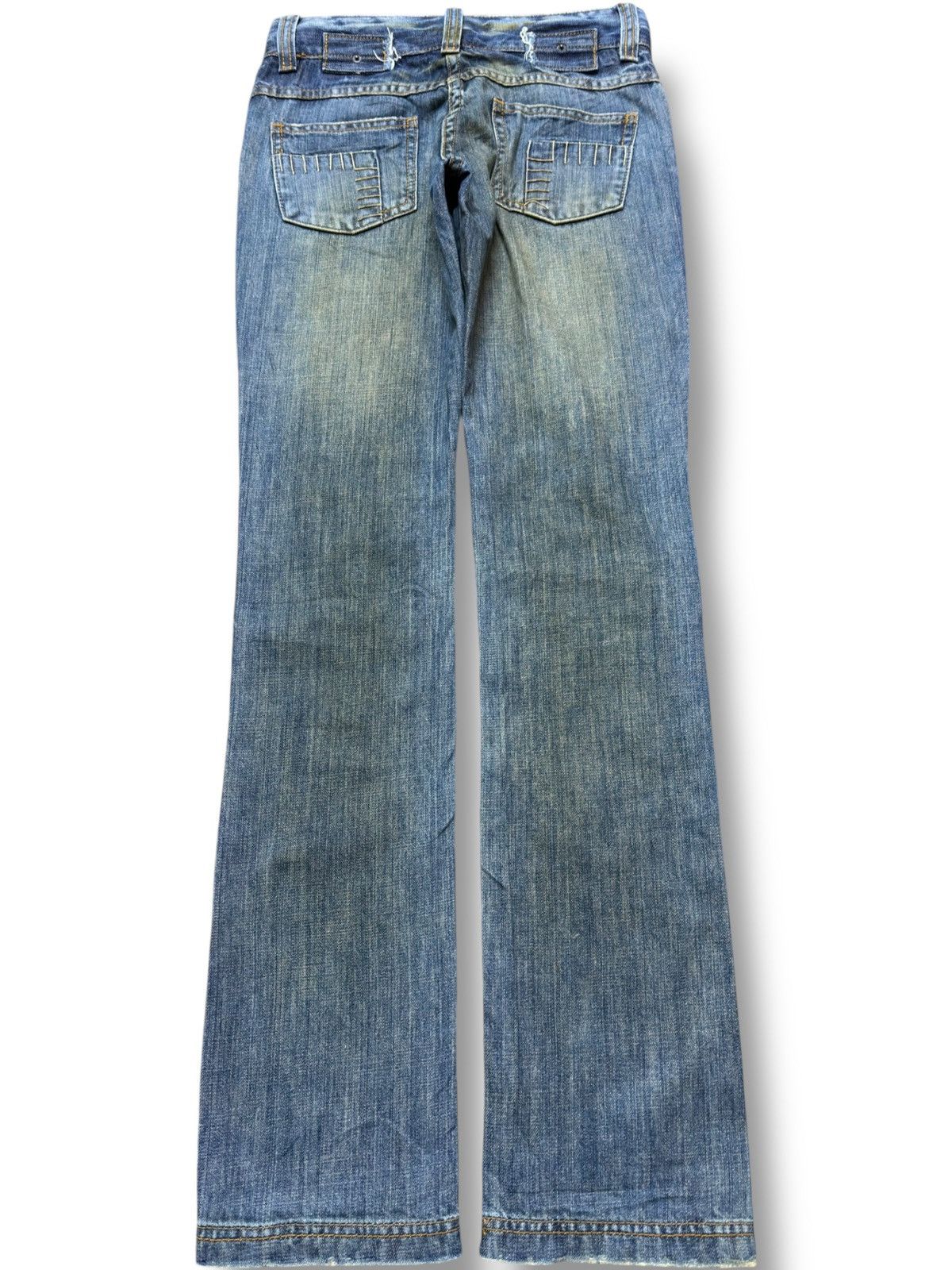 Bark Vintage Barak Denim Mudwash Grunge Sashiko Style Jeans Size US 29 - 4 Thumbnail