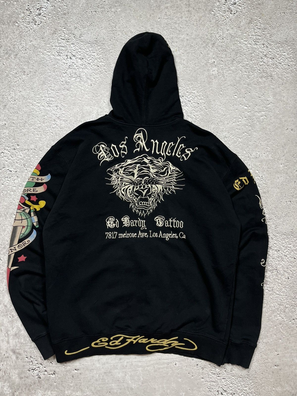 Ed Hardy Ed Hardy XL Zip Hoodie Made in USA with Embroidered Logos Size US XL / EU 56 / 4 - 14 Thumbnail