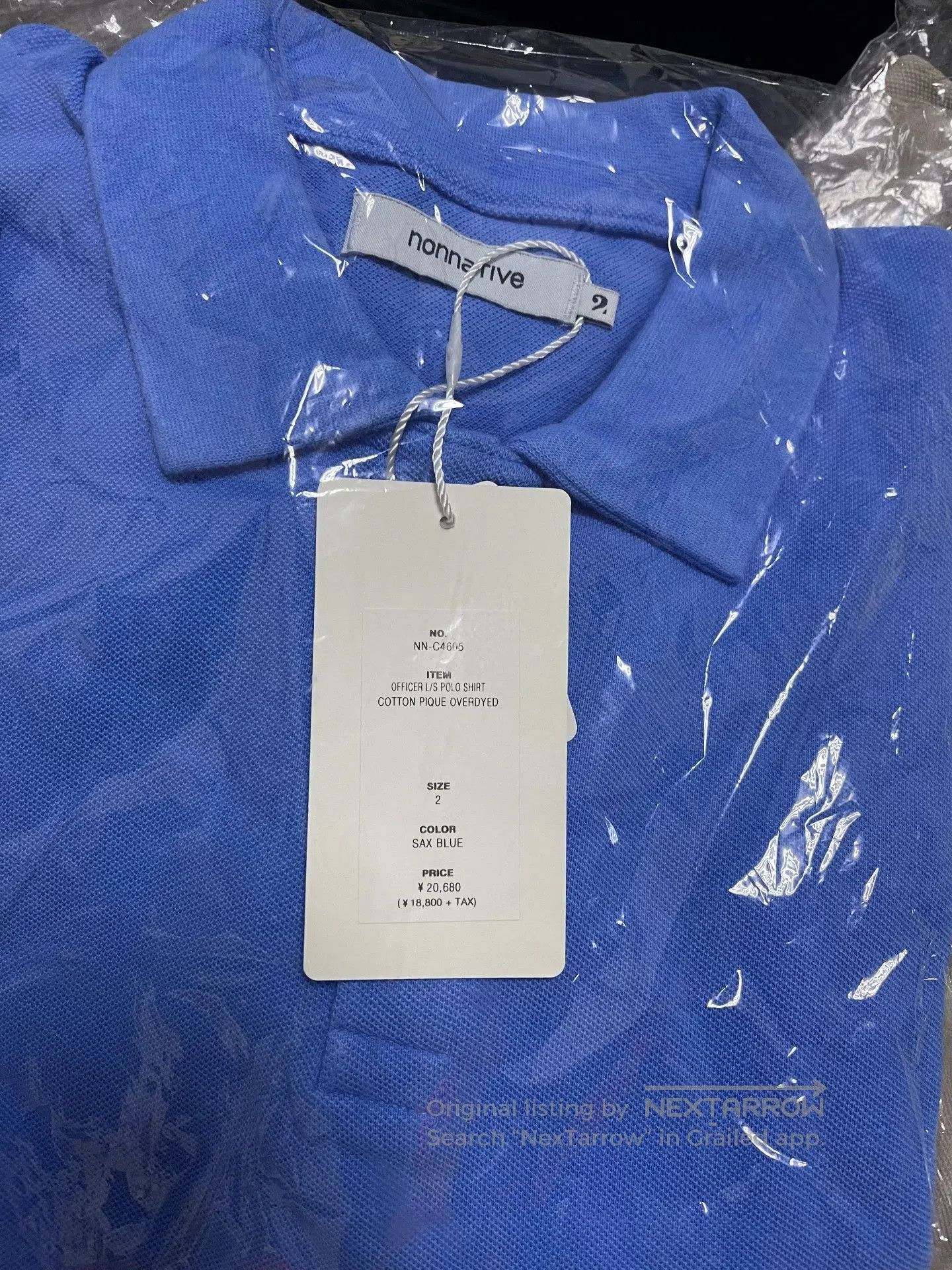 Nonnative nonnative OFFICER L/S POLO SHIRT. Size US M / EU 48-50 / 2 - 4 Thumbnail