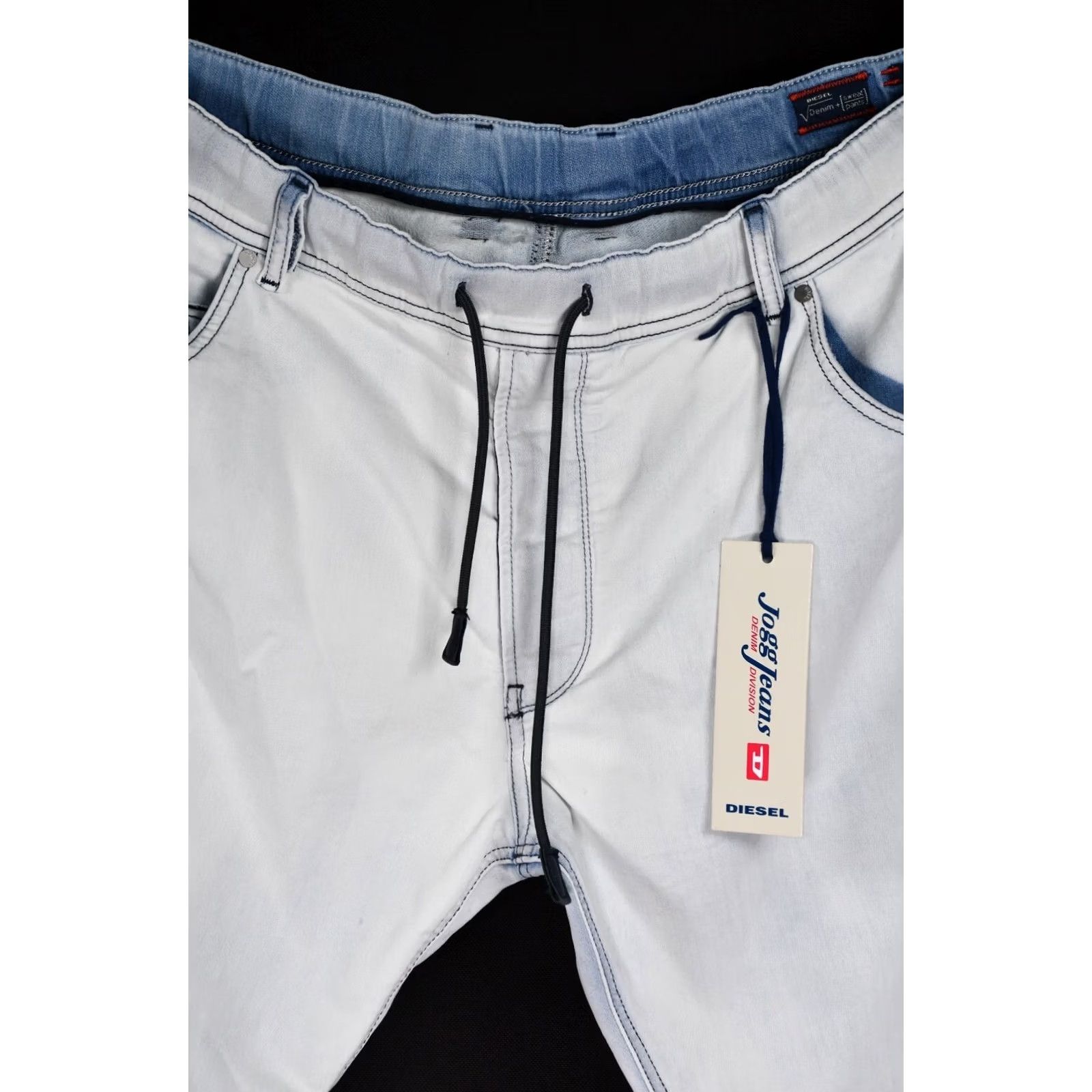 Diesel Diesel Krooley-NE Stretch Jogg Jeans Sweat Pants Men's W36 Jeans Gray 90%Cotton 8%Polyester 2%Elastane Classic Fit Size US 36 / EU 52 - 6 Thumbnail