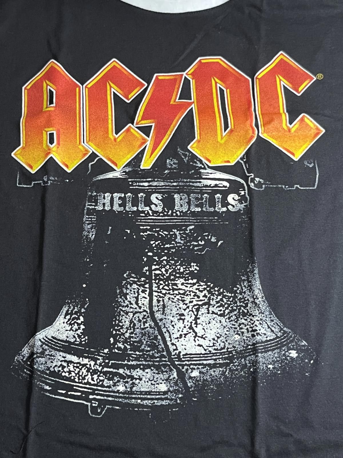 Designer ACDC Ringer Tee - Hell's Bells ACDC T-shirt - L Size US L / EU 52-54 / 3 - 3 Thumbnail