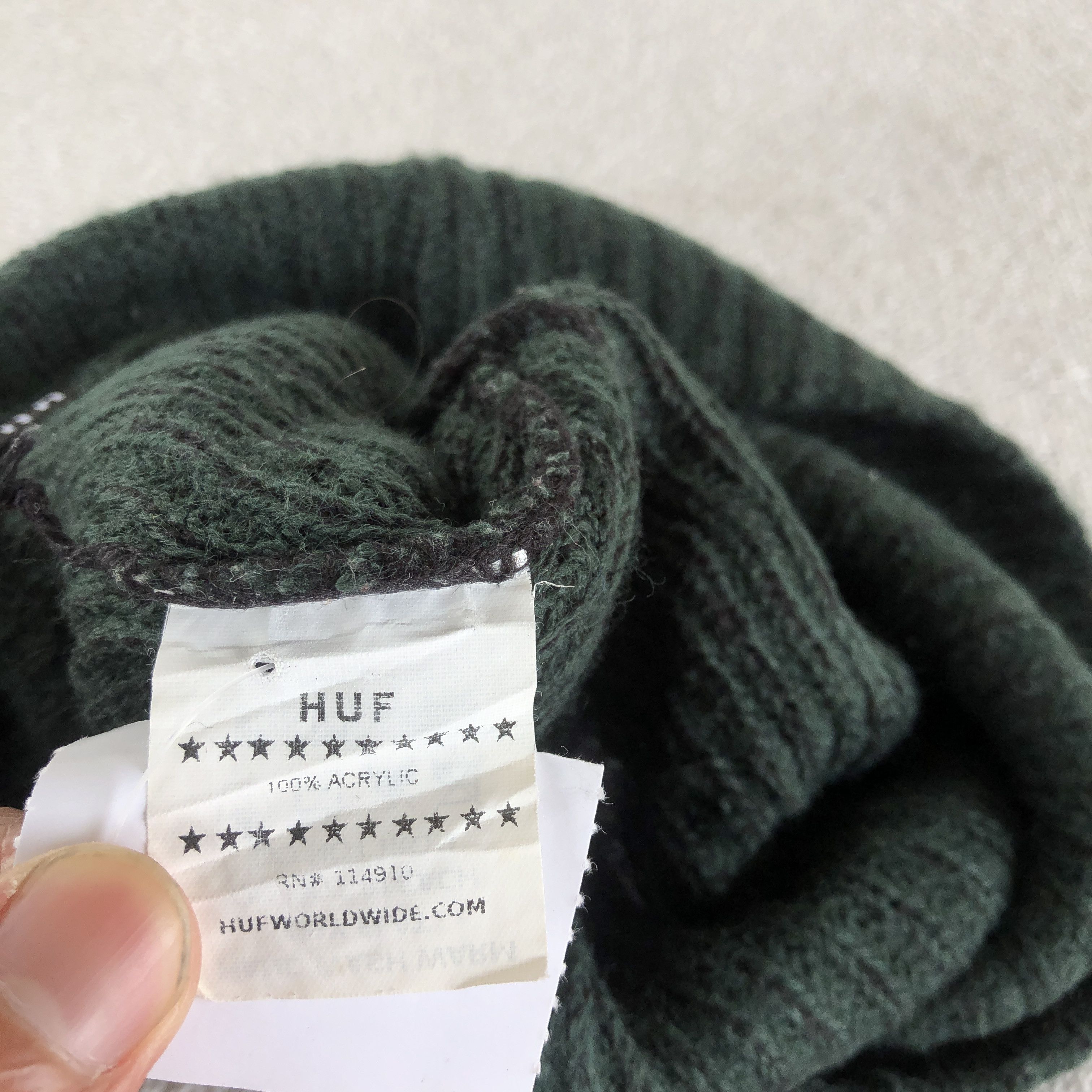Huf Vintage Y2K HUF Beanie Snow Caps Hats Size ONE SIZE - 7 Thumbnail
