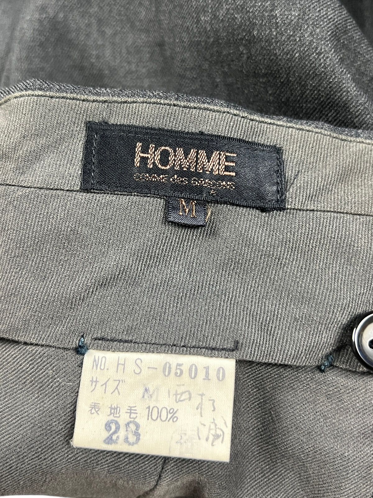 Comme des Garcons Homme Vintage 80s Comme des Garçons Homme Wool Casual Pants Size US 28 / EU 44 - 9 Thumbnail