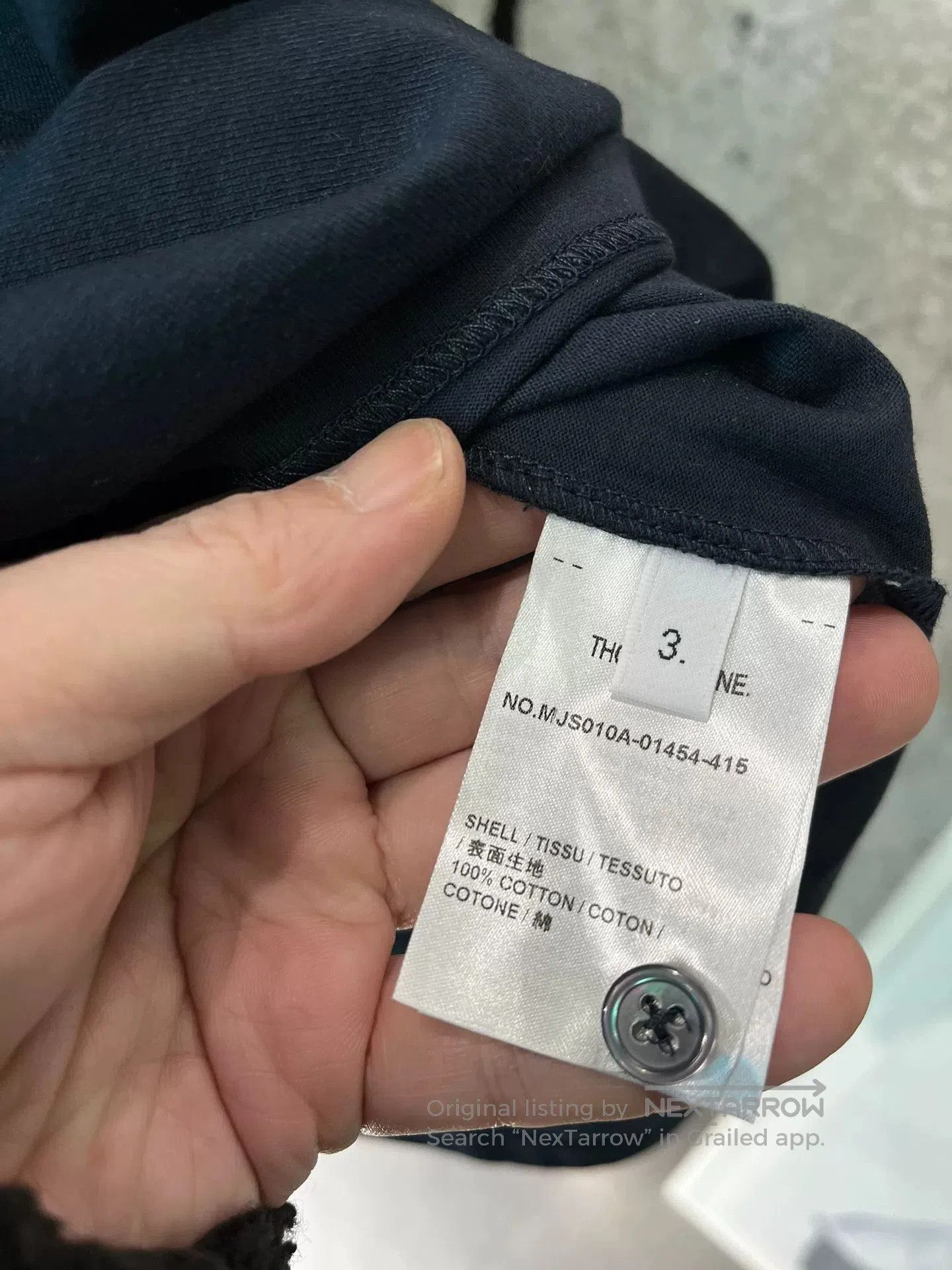 Thom Browne Thom Browne Navy Crewneck Short-Sleeve Size 3. Size US L / EU 52-54 / 3 - 5 Thumbnail