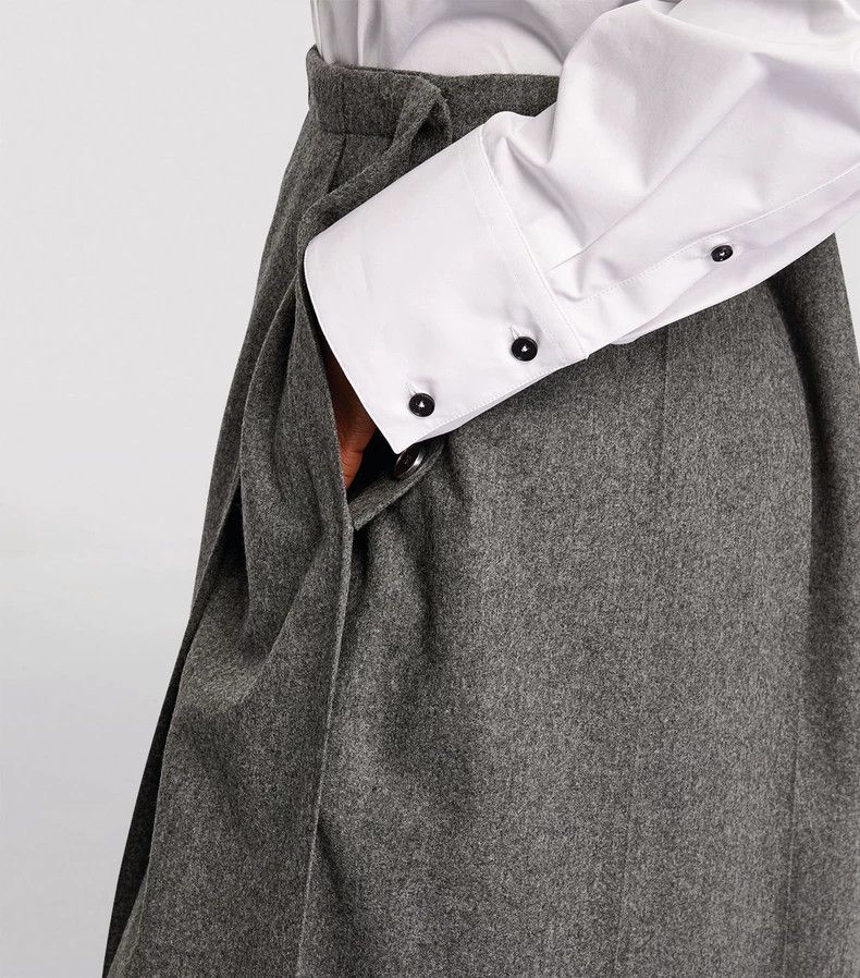 Jil Sander Jil Sander Wool pleated skirt Size 42" / US 20 - 7 Thumbnail