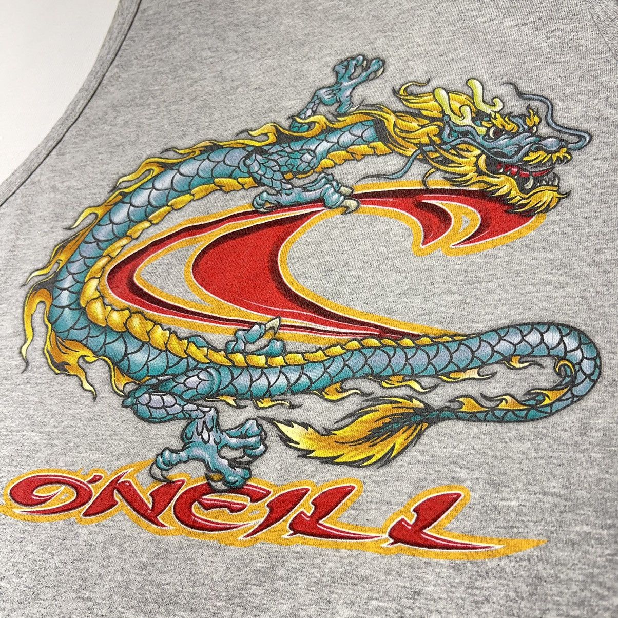 O'Neill × Vintage O’Neill Tee Shirt Grey Sleeveless Dragon Graphic Y2K Size US XL / EU 56 / 4 - 14 Thumbnail
