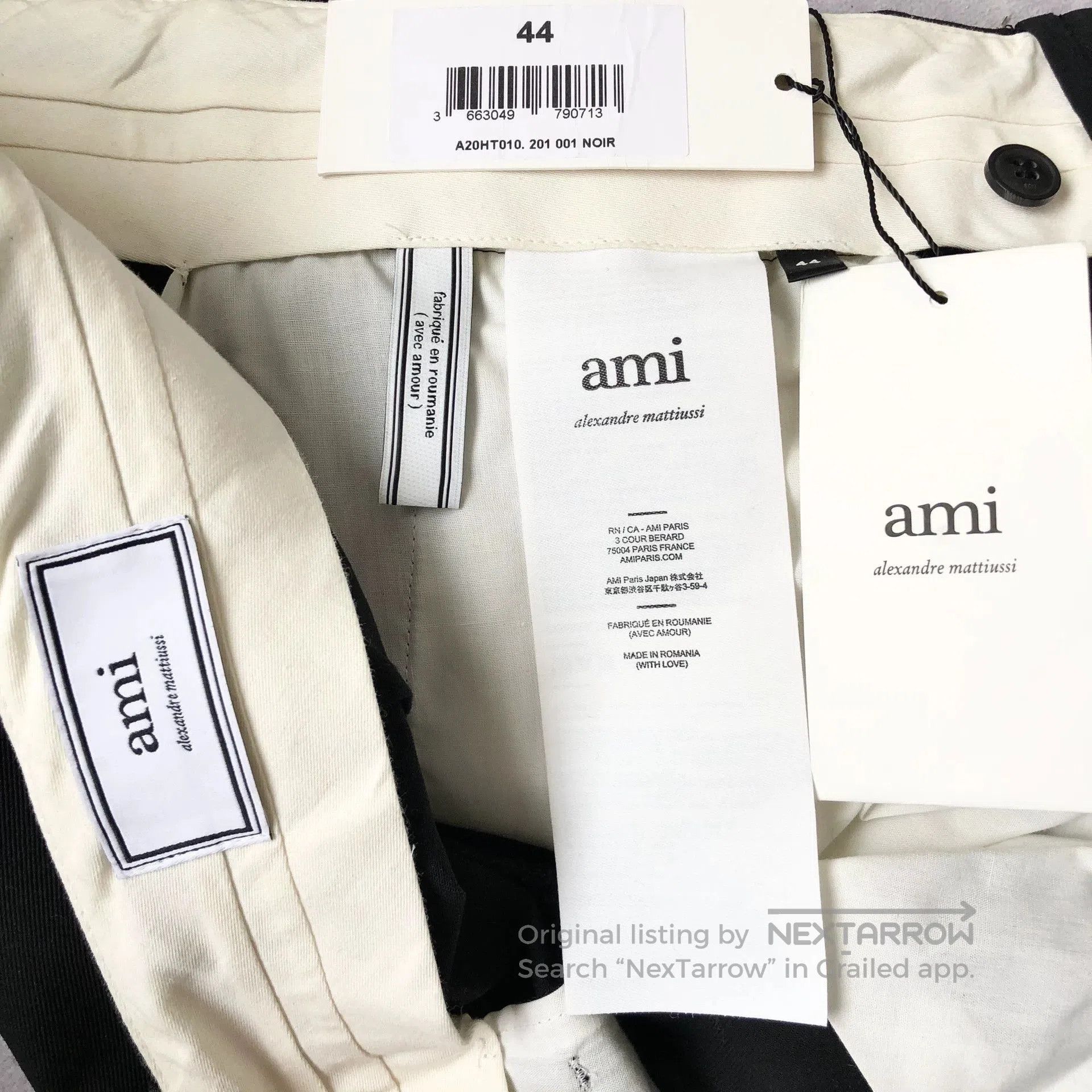 AMI Ami Alexandre Mattiussi Men's Drawstring Pants. Size US 28 / EU 44 - 9 Thumbnail
