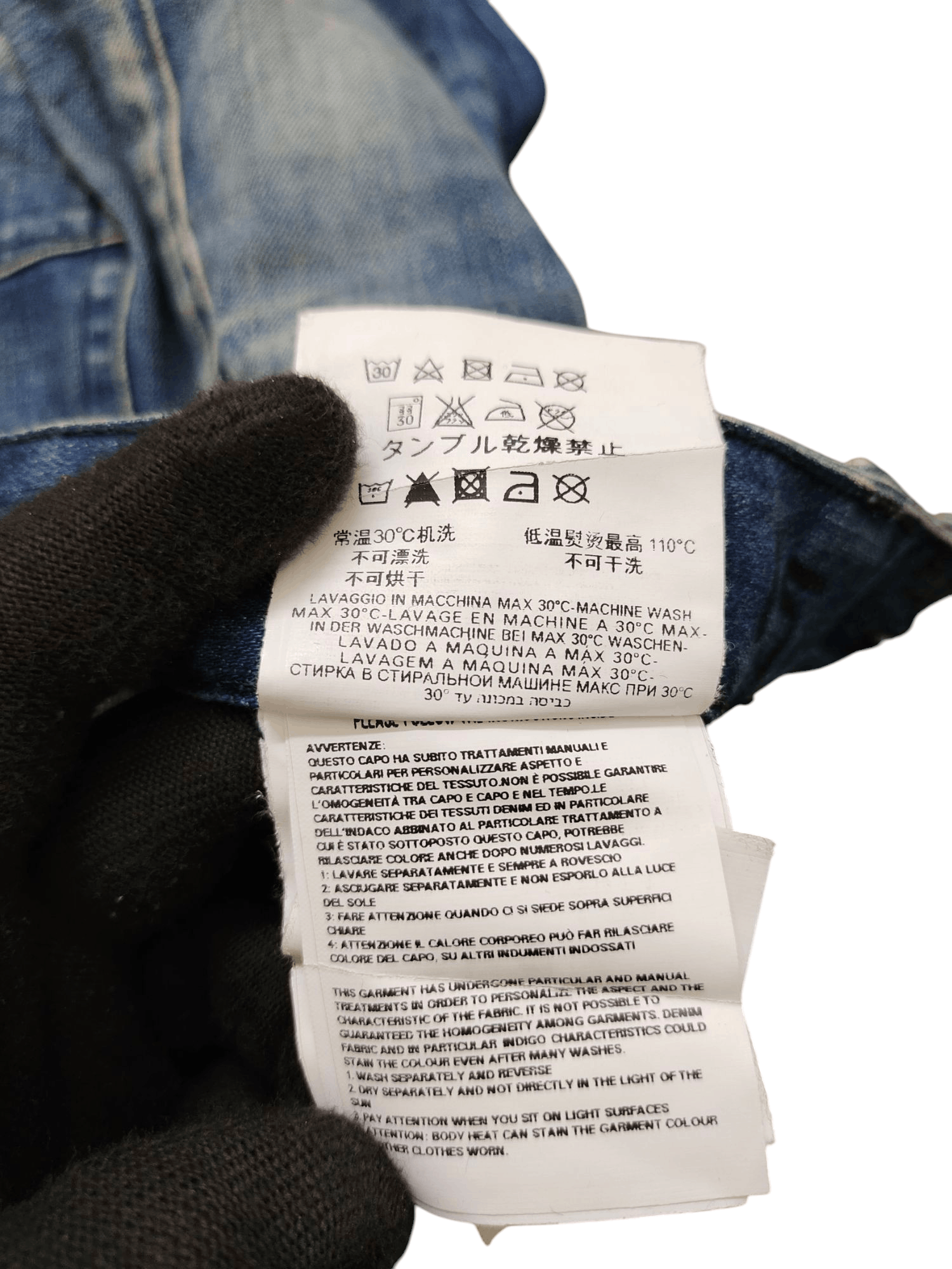 If Six Was Nine Vintage Y2k Replay Clawmark Rusty Faded Denim Jeans Size US 32 / EU 48 - 13 Thumbnail