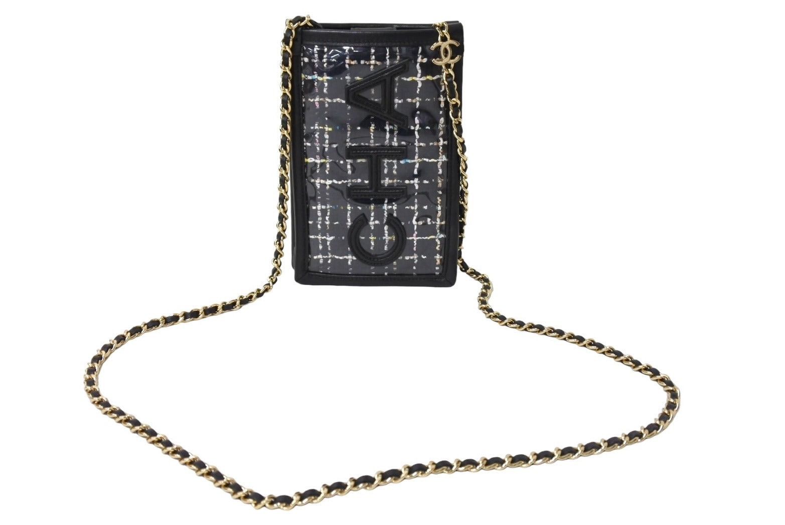 Chanel Mini Chain Shoulder Bag in Black, Men's