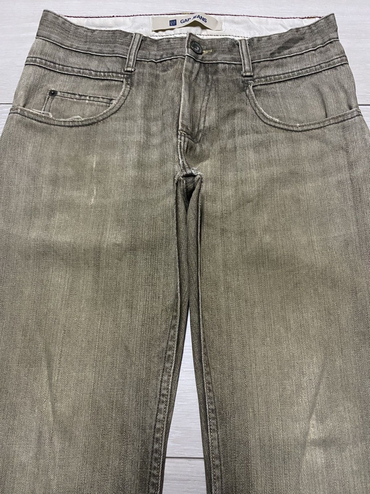 Dapper Dan × Gap Vintage Gap Denim Brown Faded Distressed Loose Jeans Size US 30 / EU 46 - 3 Thumbnail