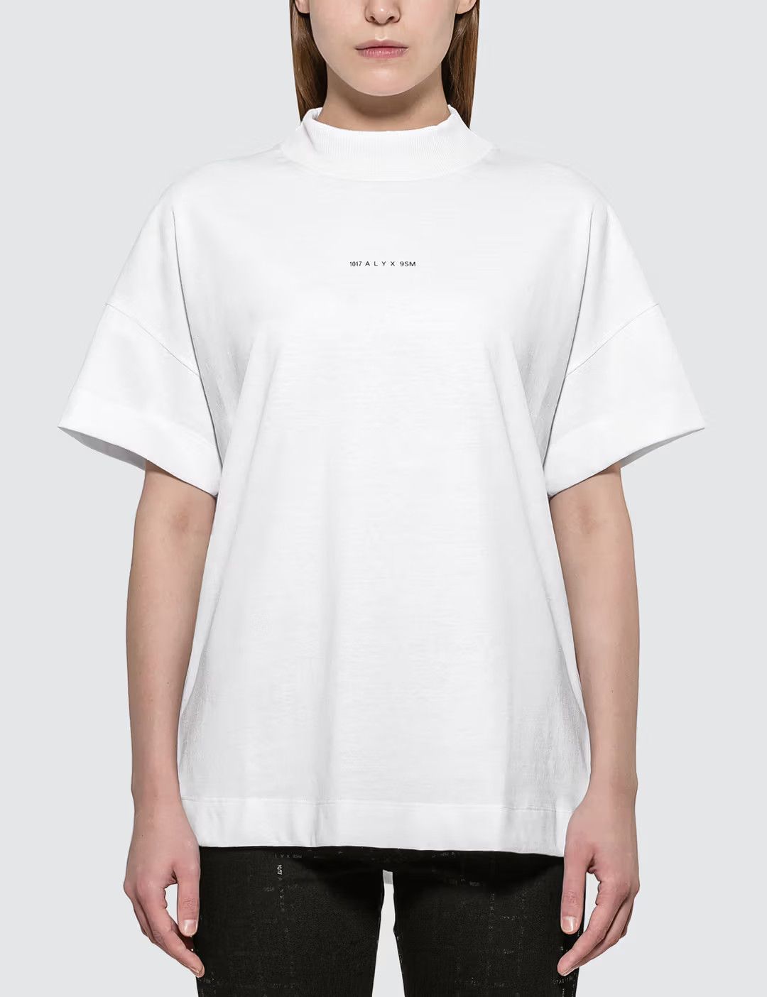 1017 ALYX 9SM o1mle1125 Mocknecktee Visual Tee in White Size XXS / US 00 / IT 34 - 1 Thumbnail
