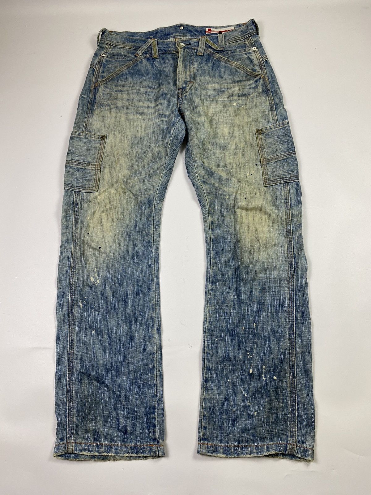 If Six Was Nine × Japanese Brand × Le Grande Bleu (L.G.B.) japanese brand genoeae cargos jeans pant Size US 32 / EU 48 - 1 Thumbnail