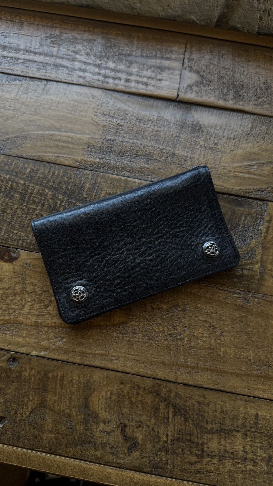 Chrome Hearts Rare Chrome Hearts 2 Zip Celtic Snap Wallet Black