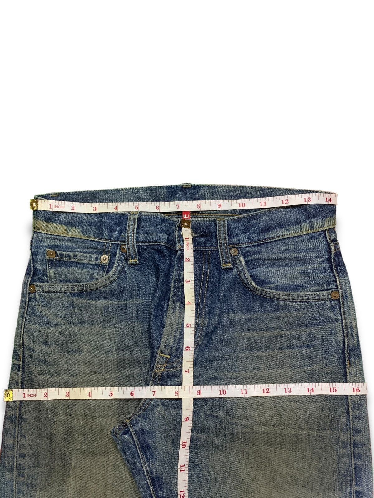 Japanese Brand × Uniqlo Vintage Japanese Uniqlo Mud Wash Distressed Loose Jeans Size US 29 - 12 Thumbnail